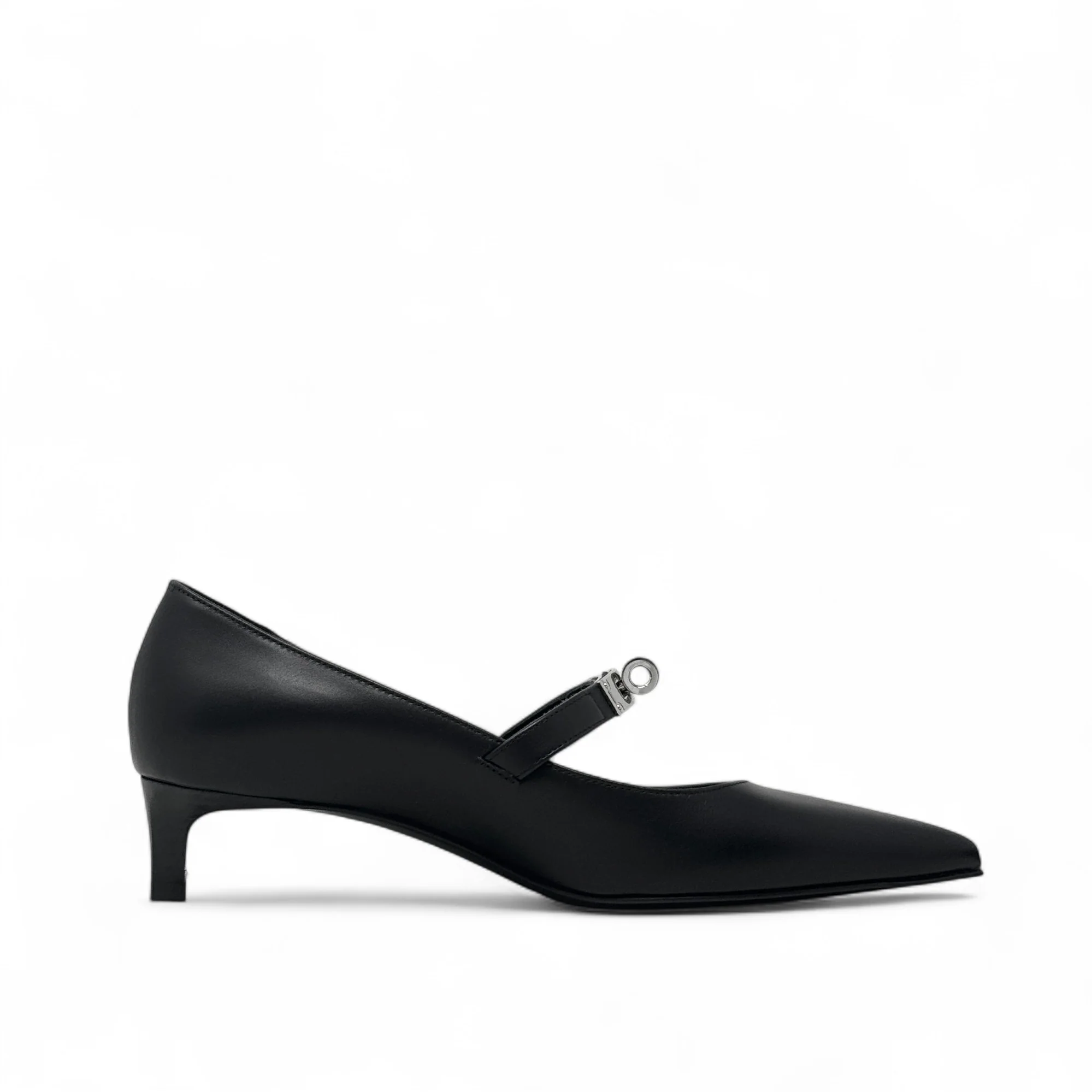 Hermes Noir Kiara Pumps 36 - Image 6