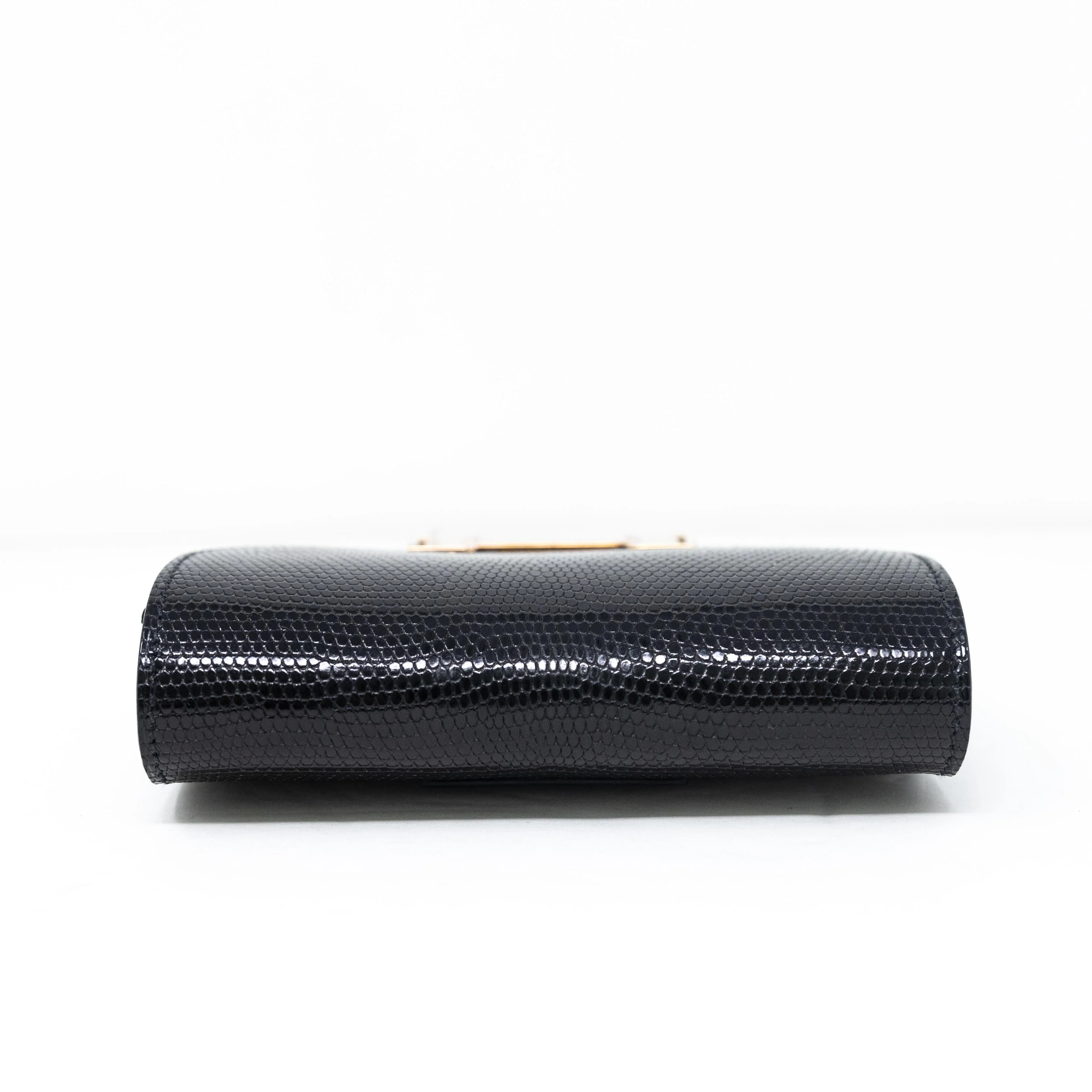 Hermes Noir Lizard Constance Slim Wallet - Image 4