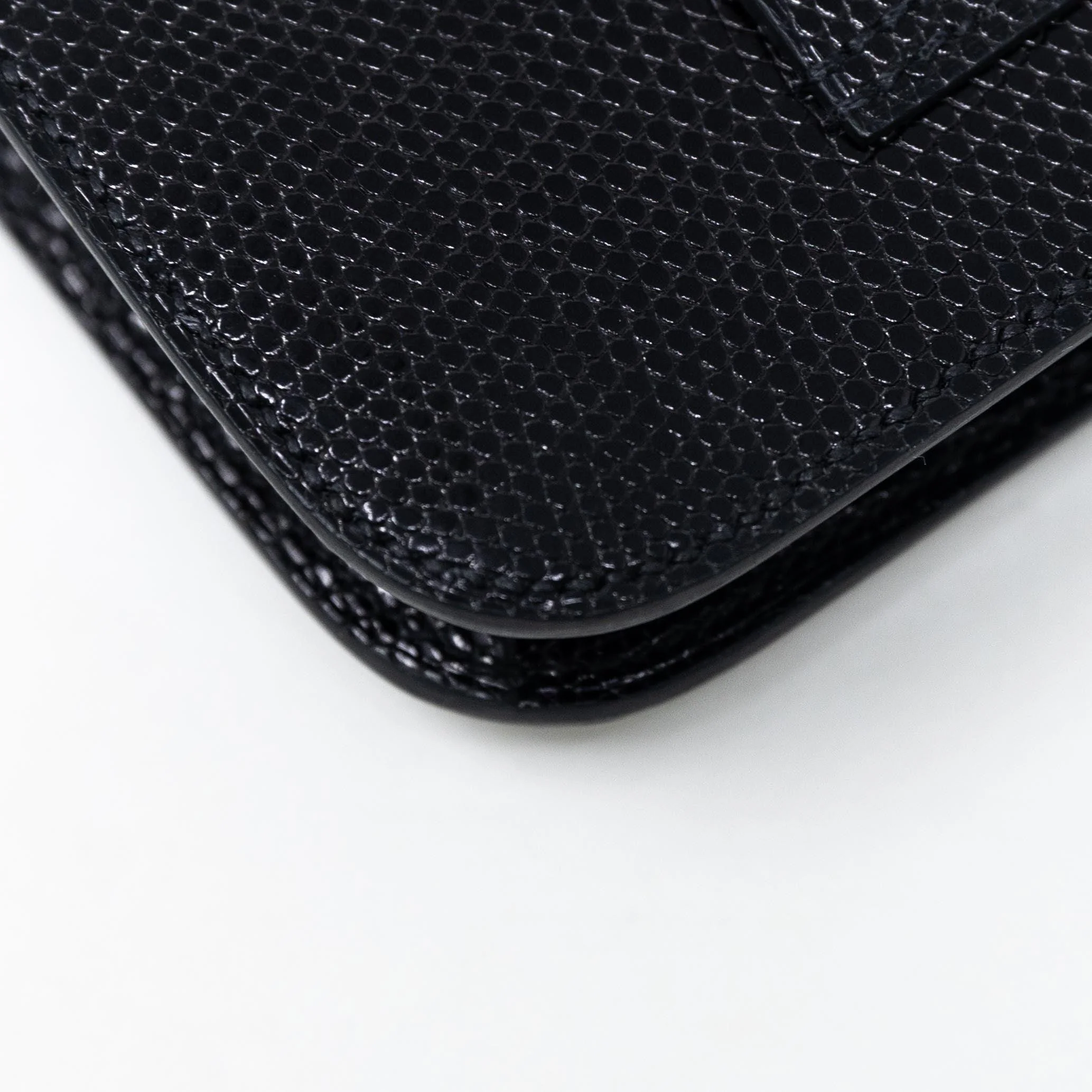 Hermes Noir Lizard Constance Slim Wallet - Image 8