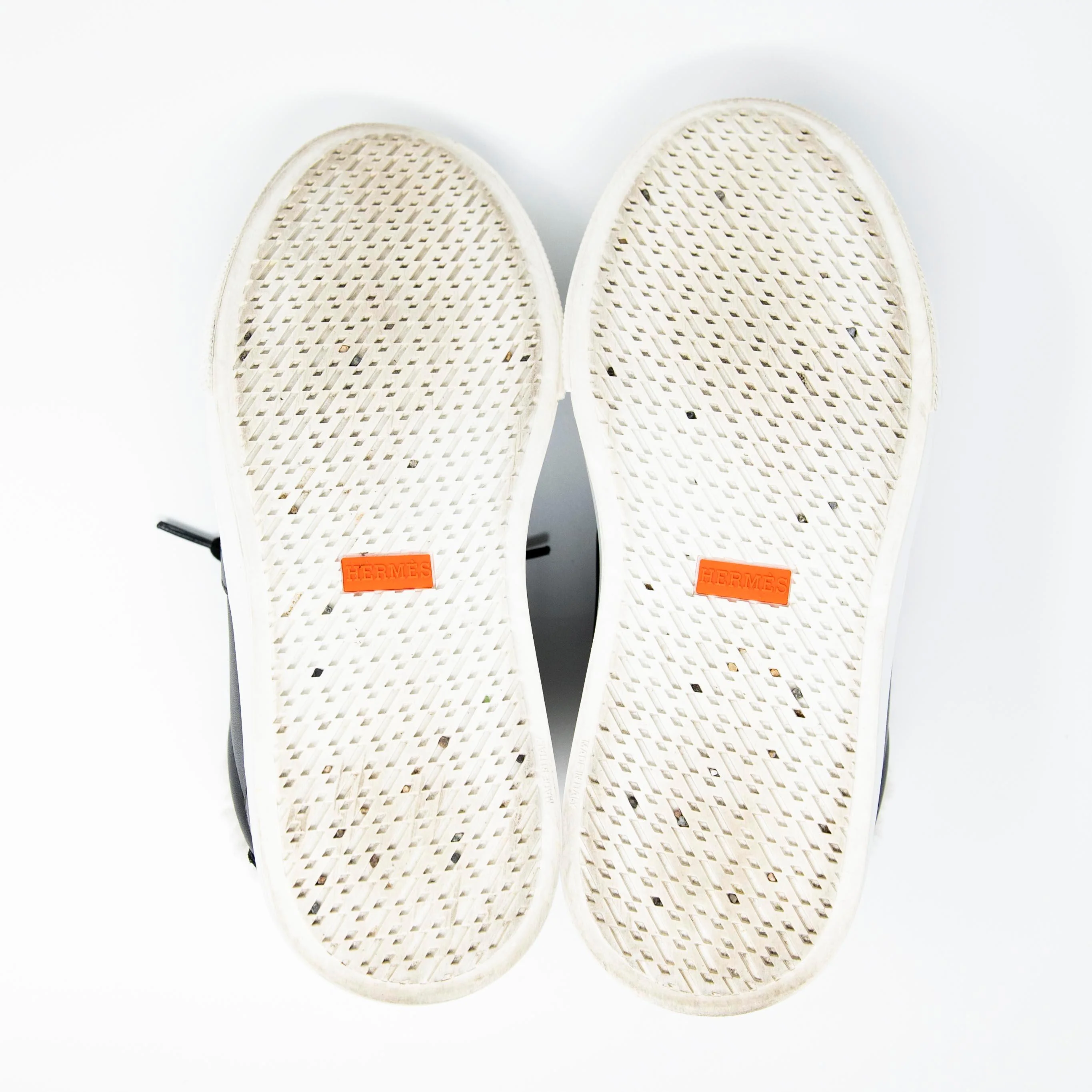 Hermes Noir Shearling Day Sneakers 36.5 - Image 6