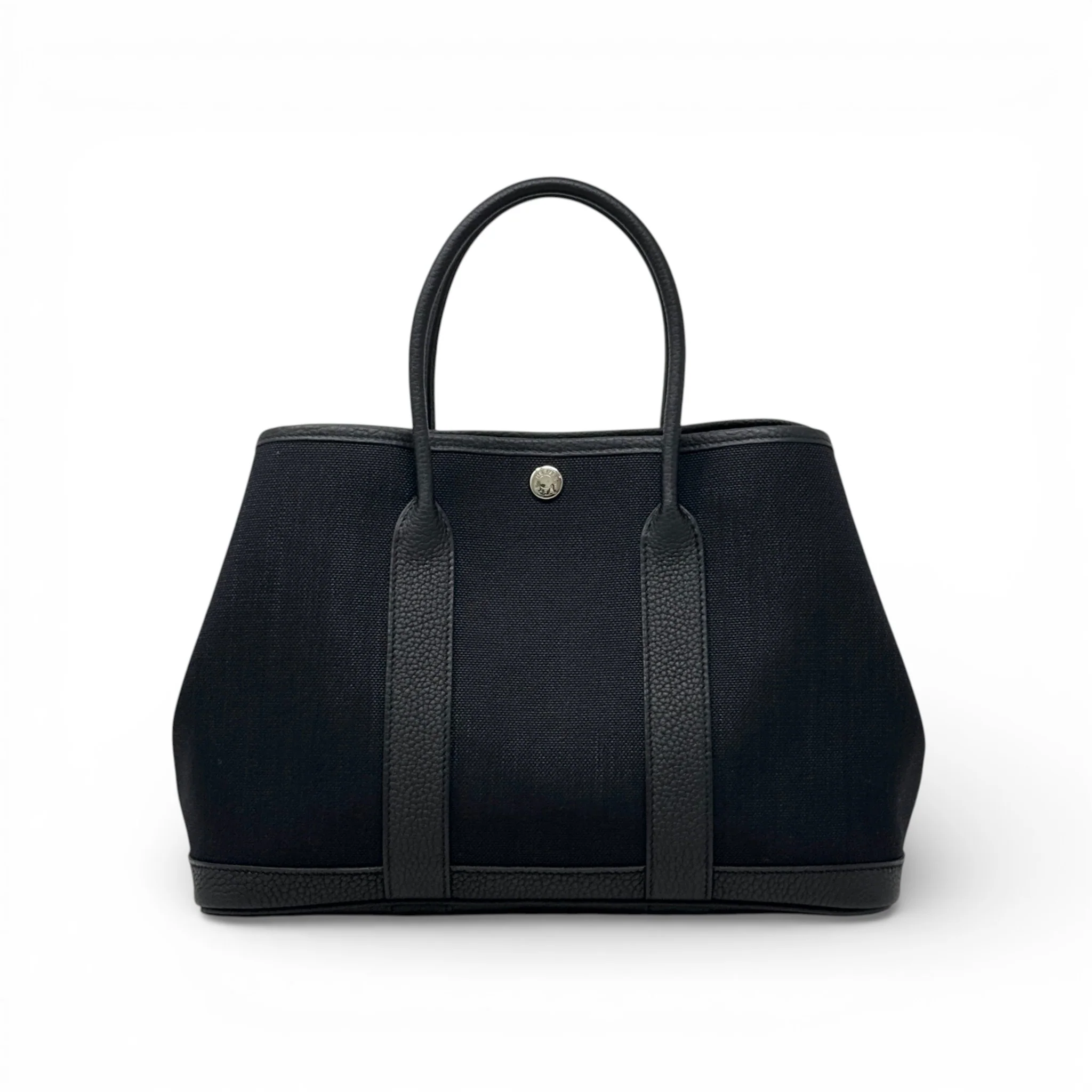 Hermes Noir Toile Garden Party 30