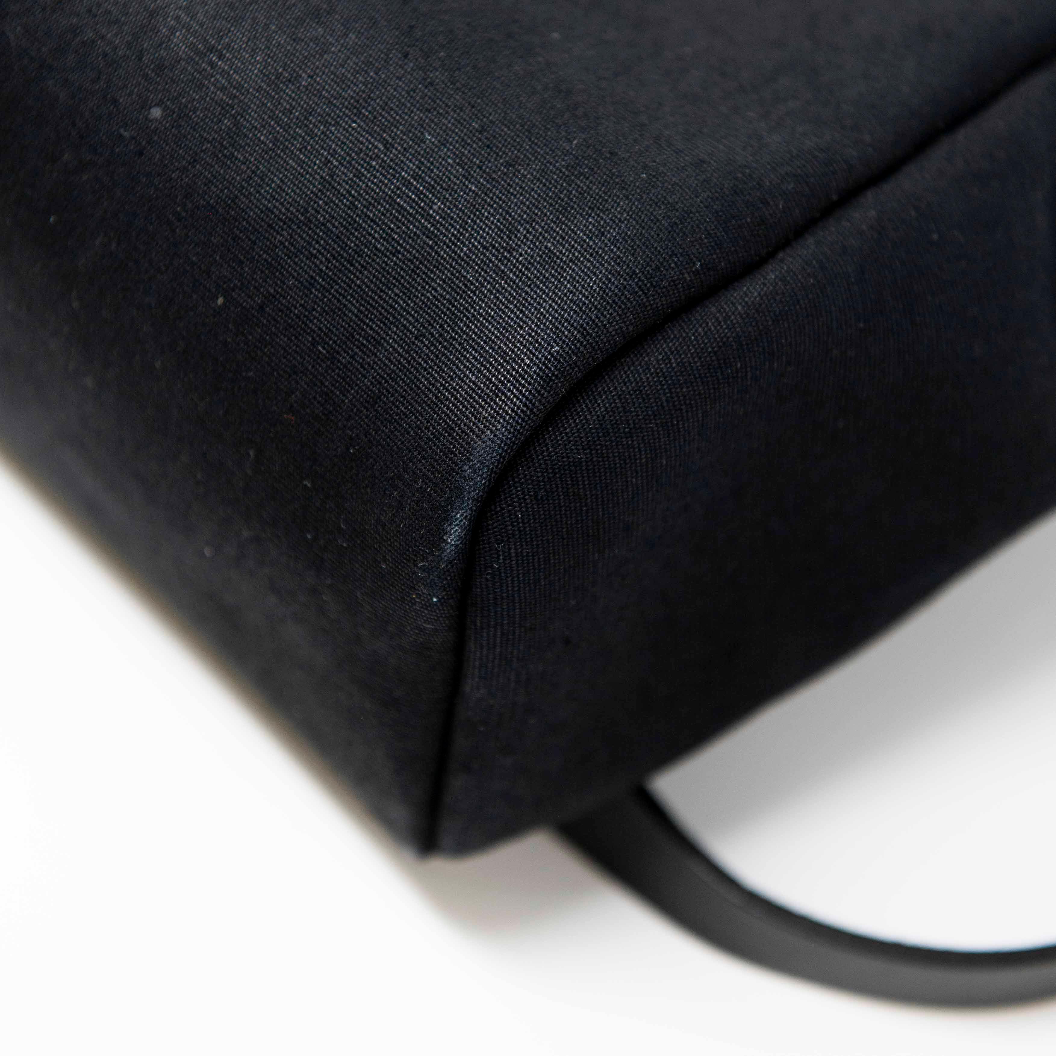 Hermes Noir Toile Herbag Backpack - Image 6