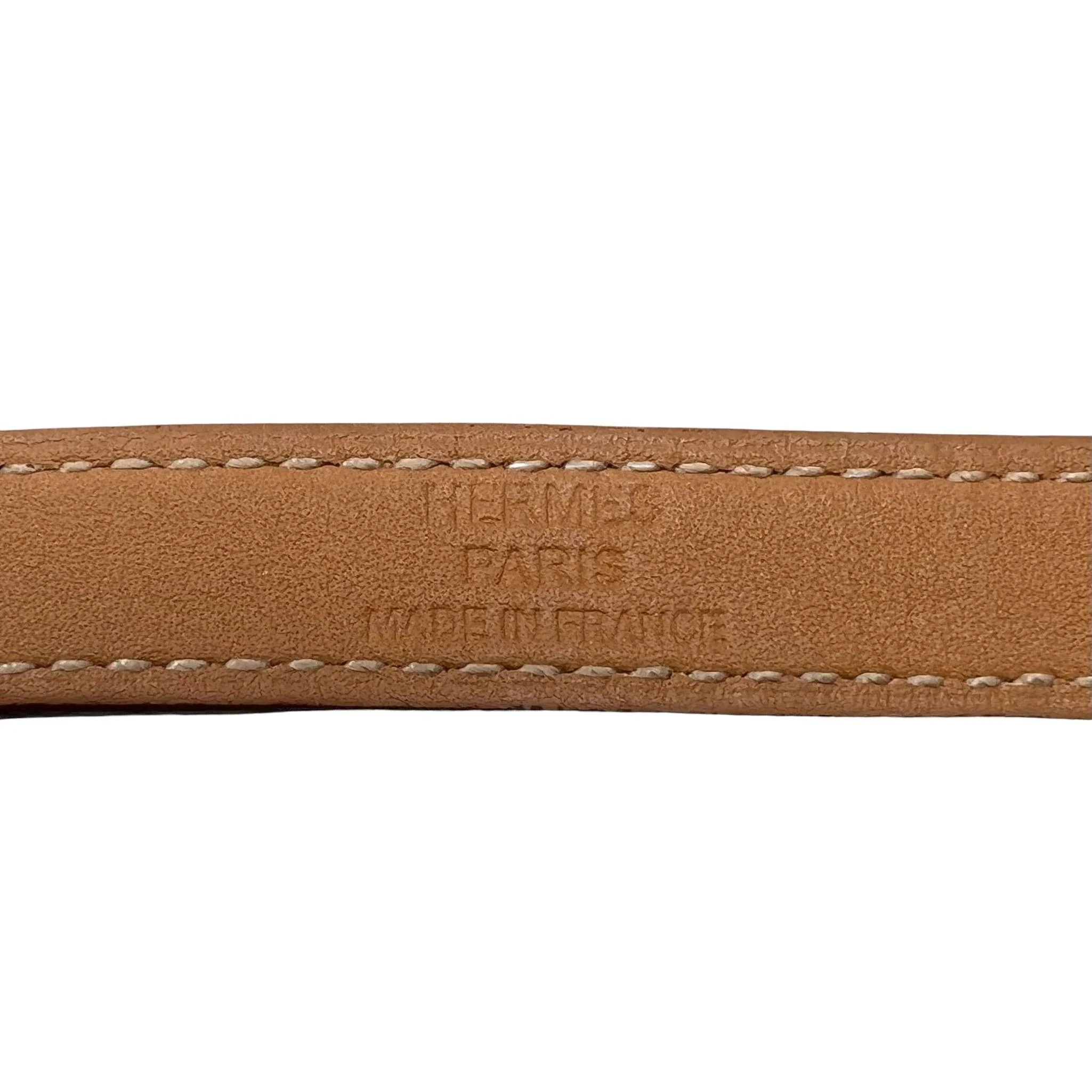 Hermes Orange Box PHW Kelly Double Tour Bracelet S - Image 4