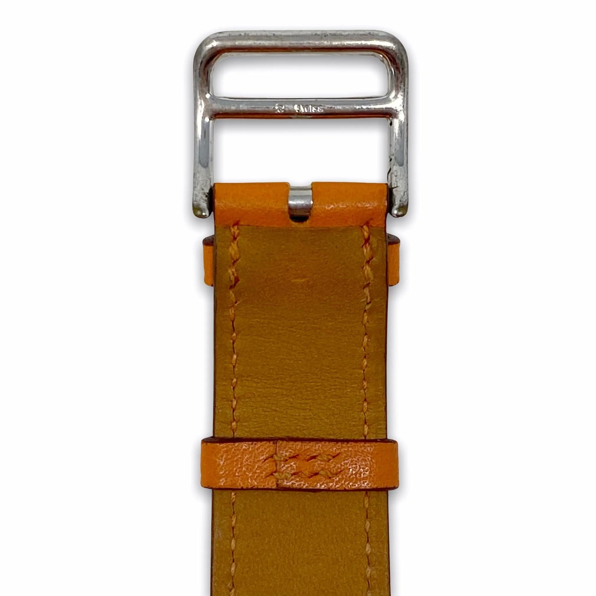 Hermes Orange Swift H Hour Quartz Watch 26mm - Image 4