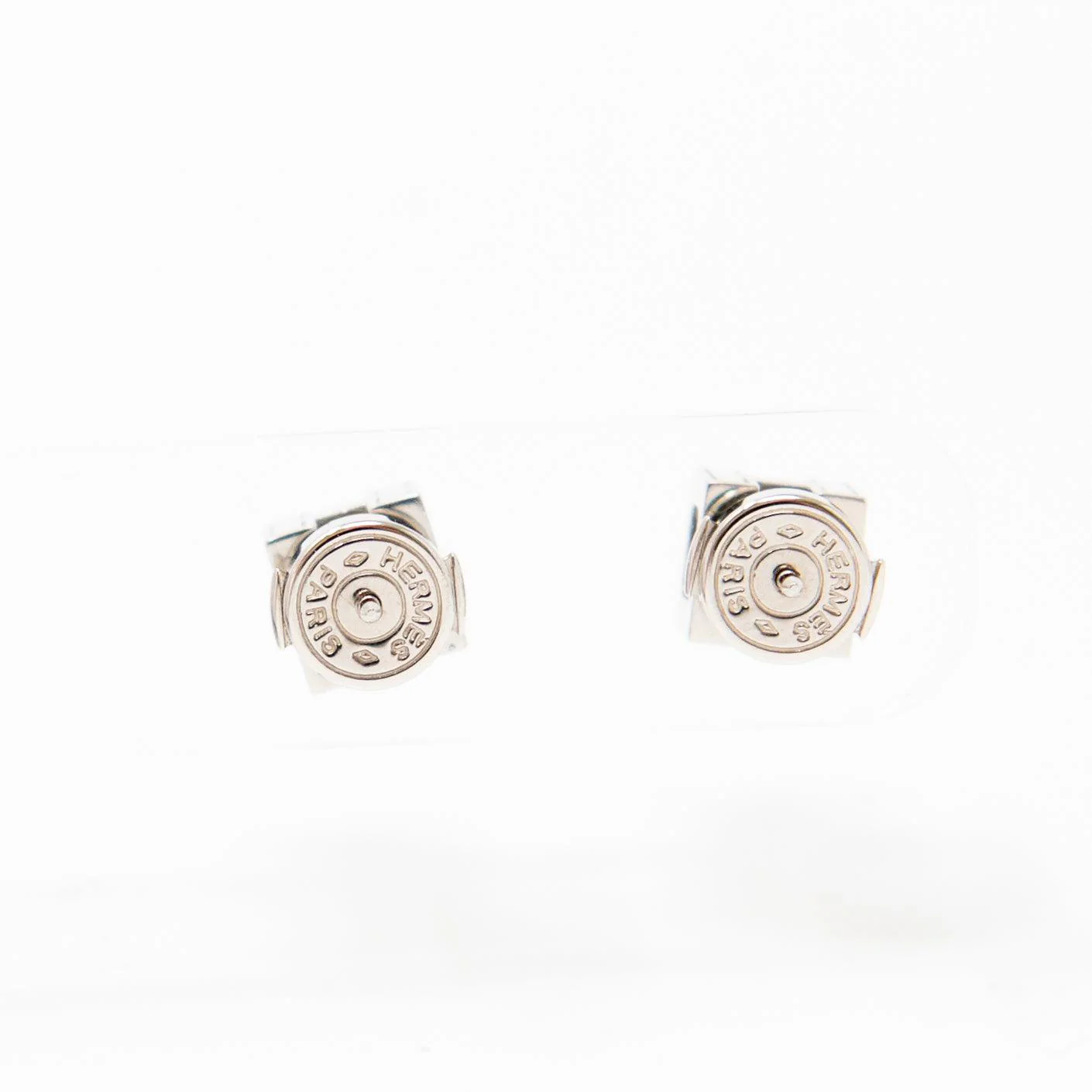Hermes Pink Cage d’H Earrings - Image 11