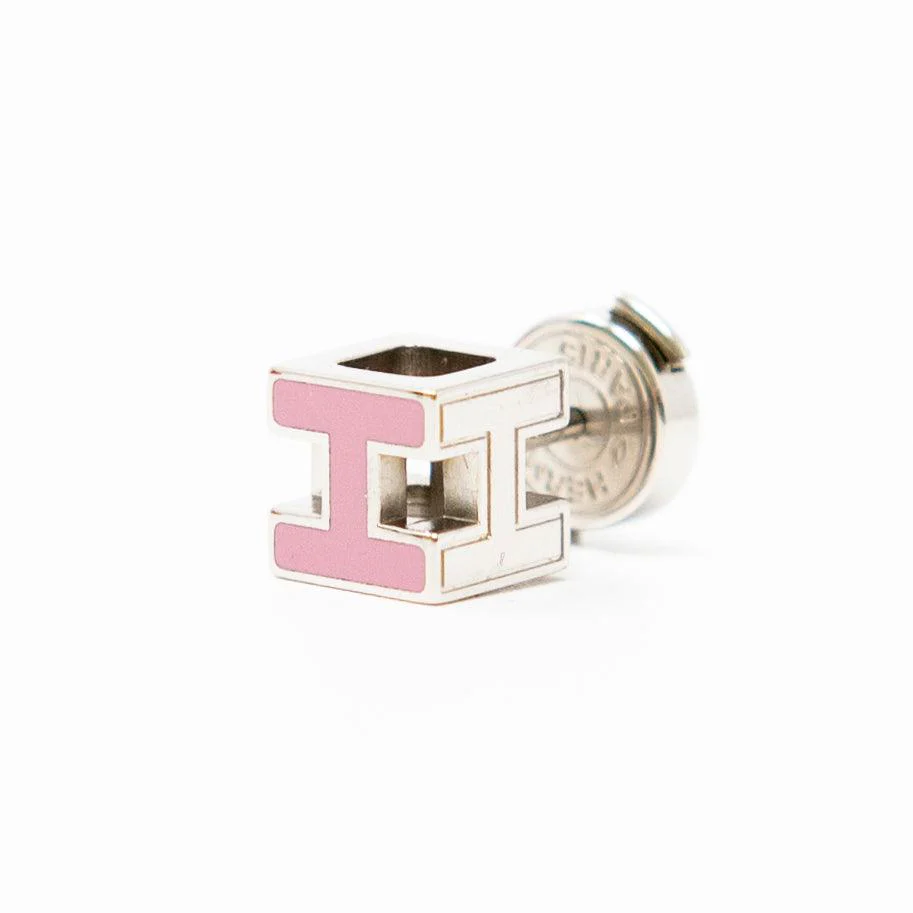 Hermes Pink Cage d’H Earrings - Image 7