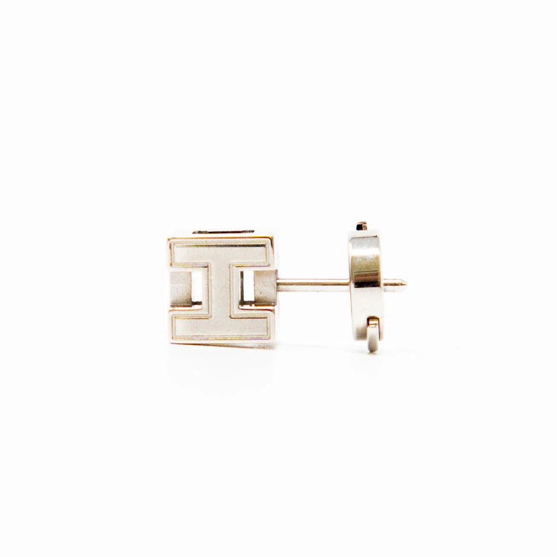 Hermes Pink Cage d’H Earrings - Image 8