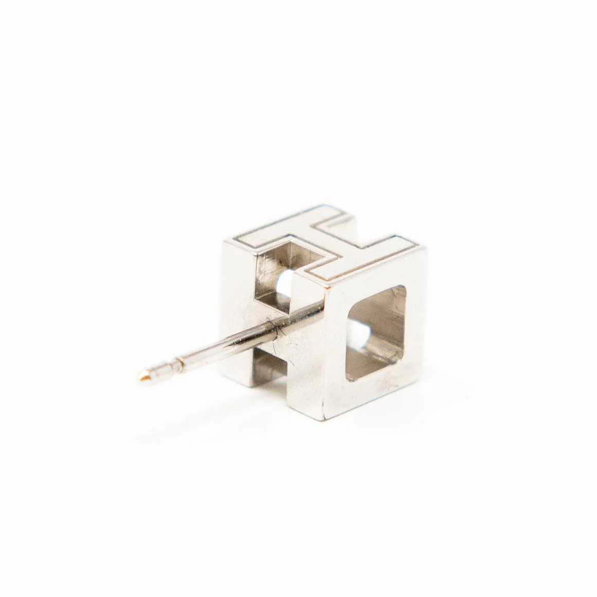 Hermes Pink Cage d’H Earrings - Image 9