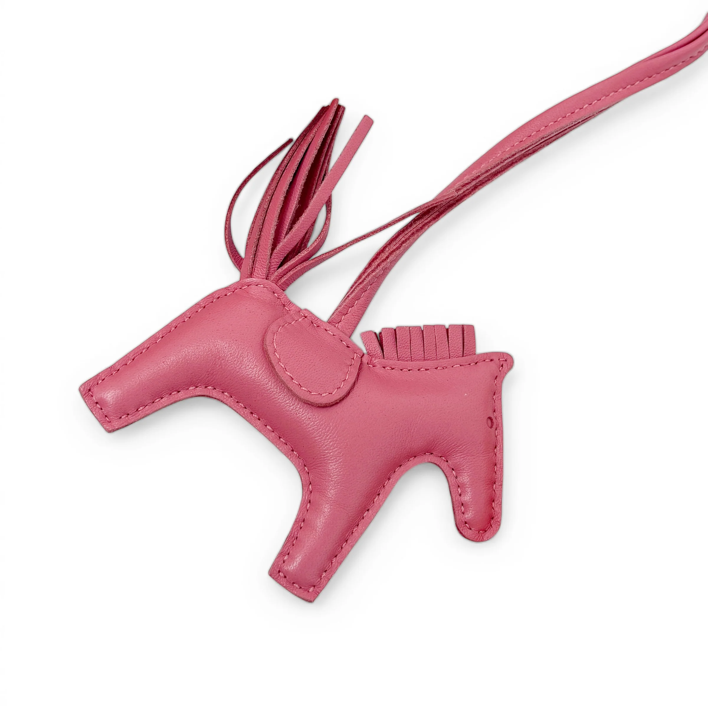 Hermes Rose Azalee Rodeo Charm PM - Image 3
