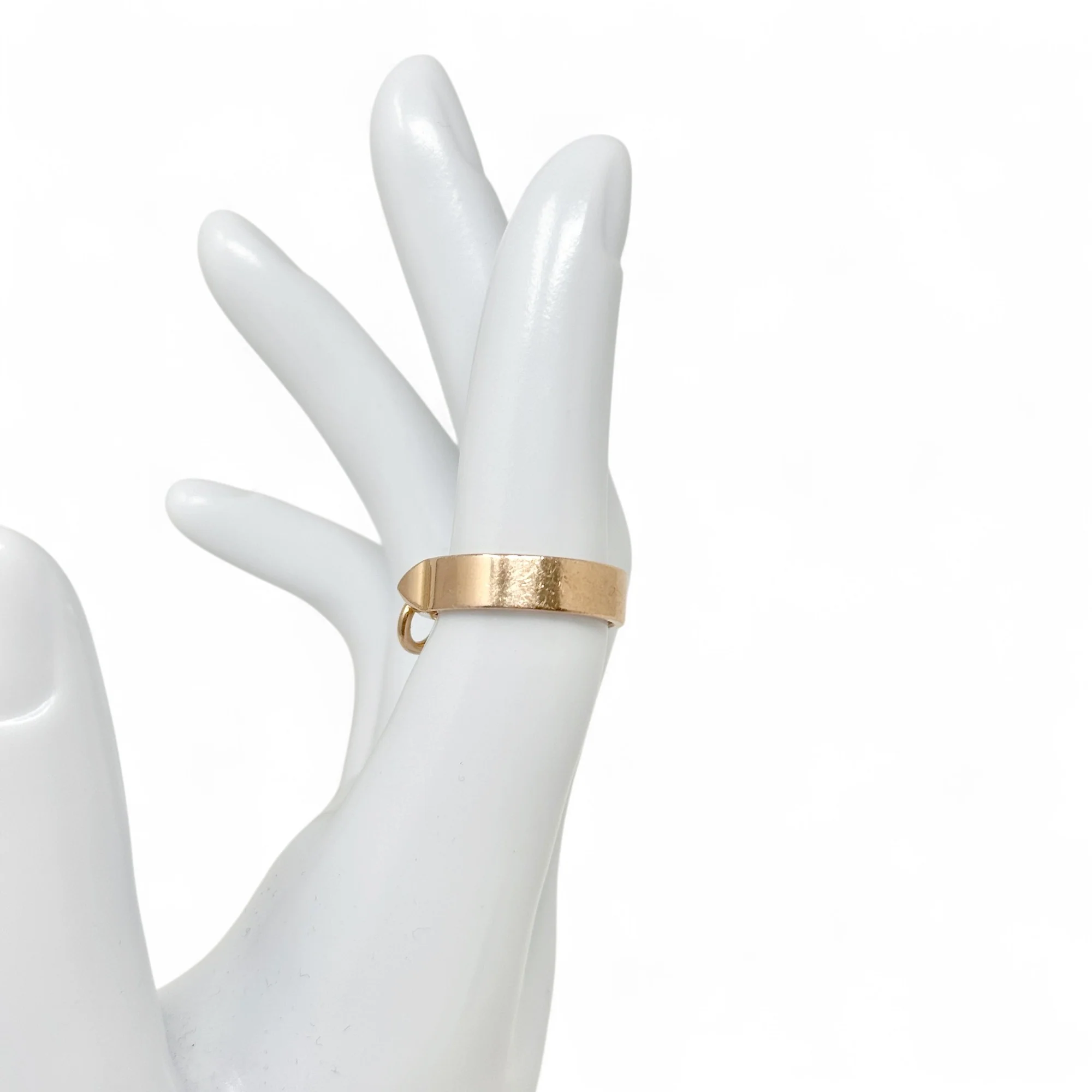 Hermes Rose Gold Small Collier De Chien Ring - Image 11