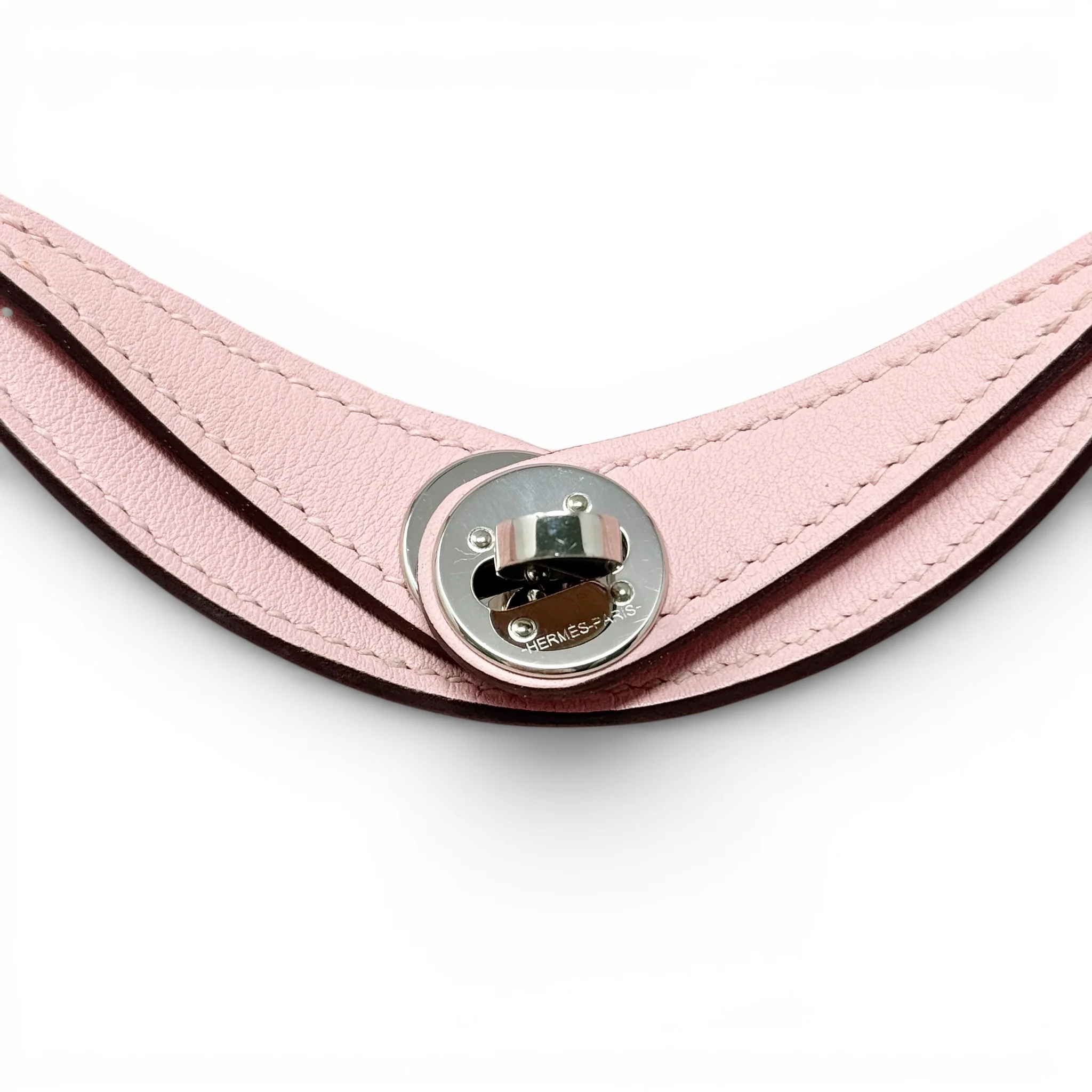 Hermes Rose Sakura Swift Mini Lindy - Image 10