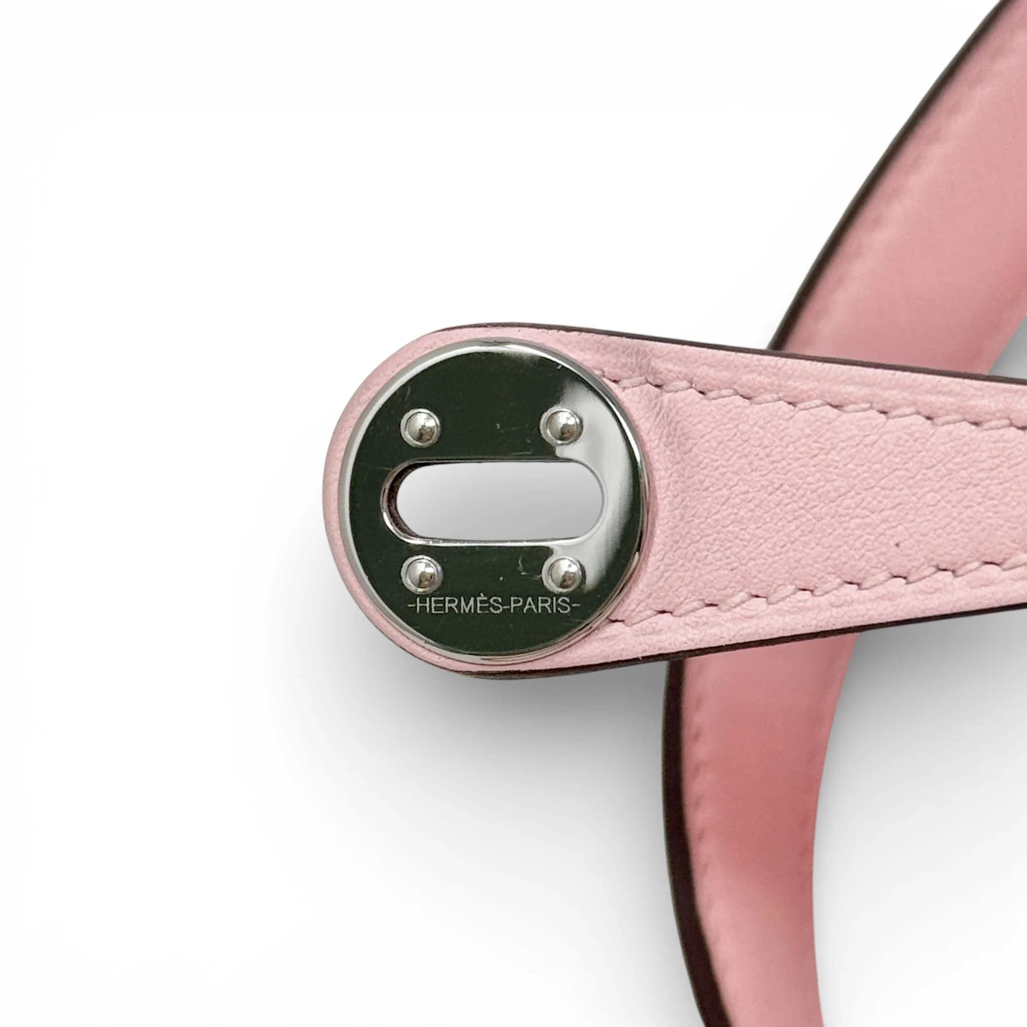 Hermes Rose Sakura Swift Mini Lindy - Image 13