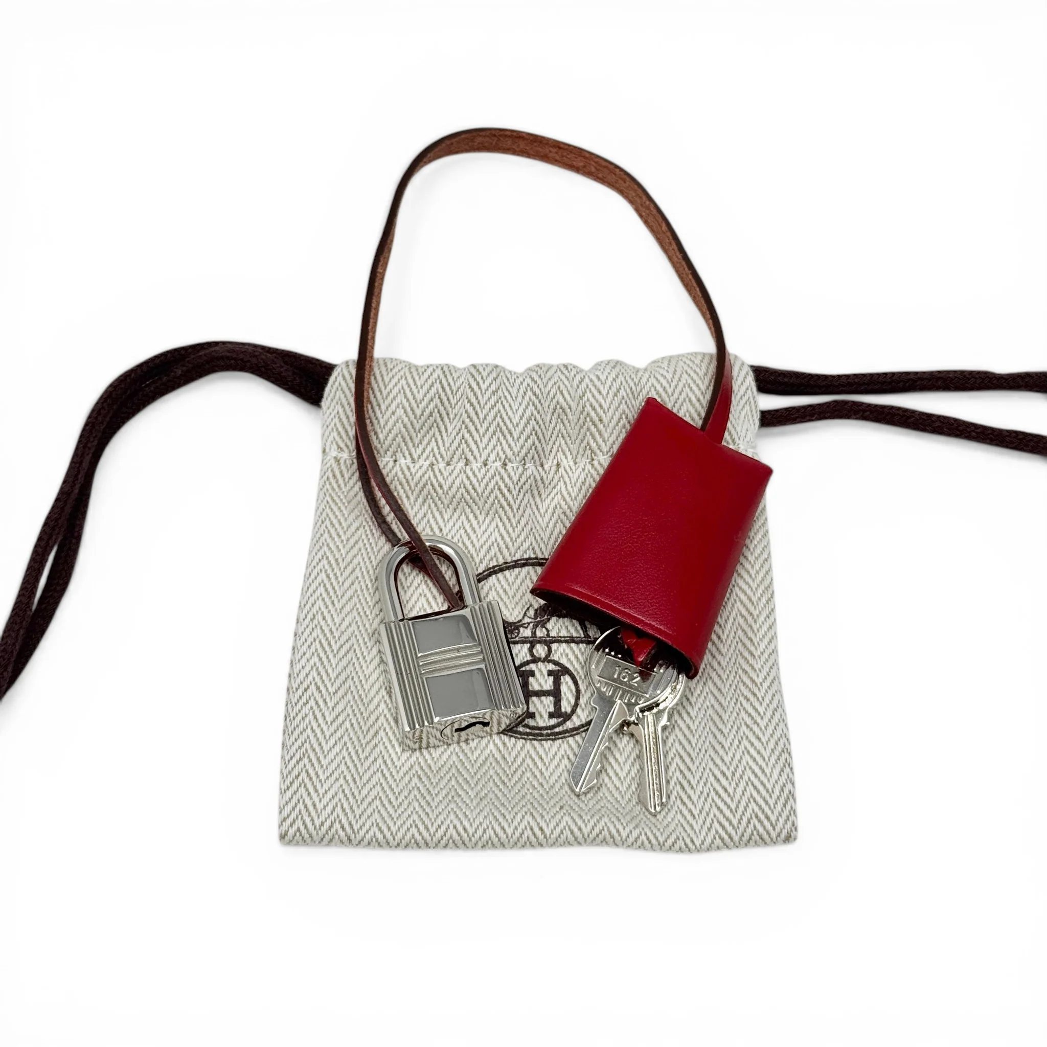 Hermes Rouge Piment H Vibration Toile Herbag Zip 31 - Image 15