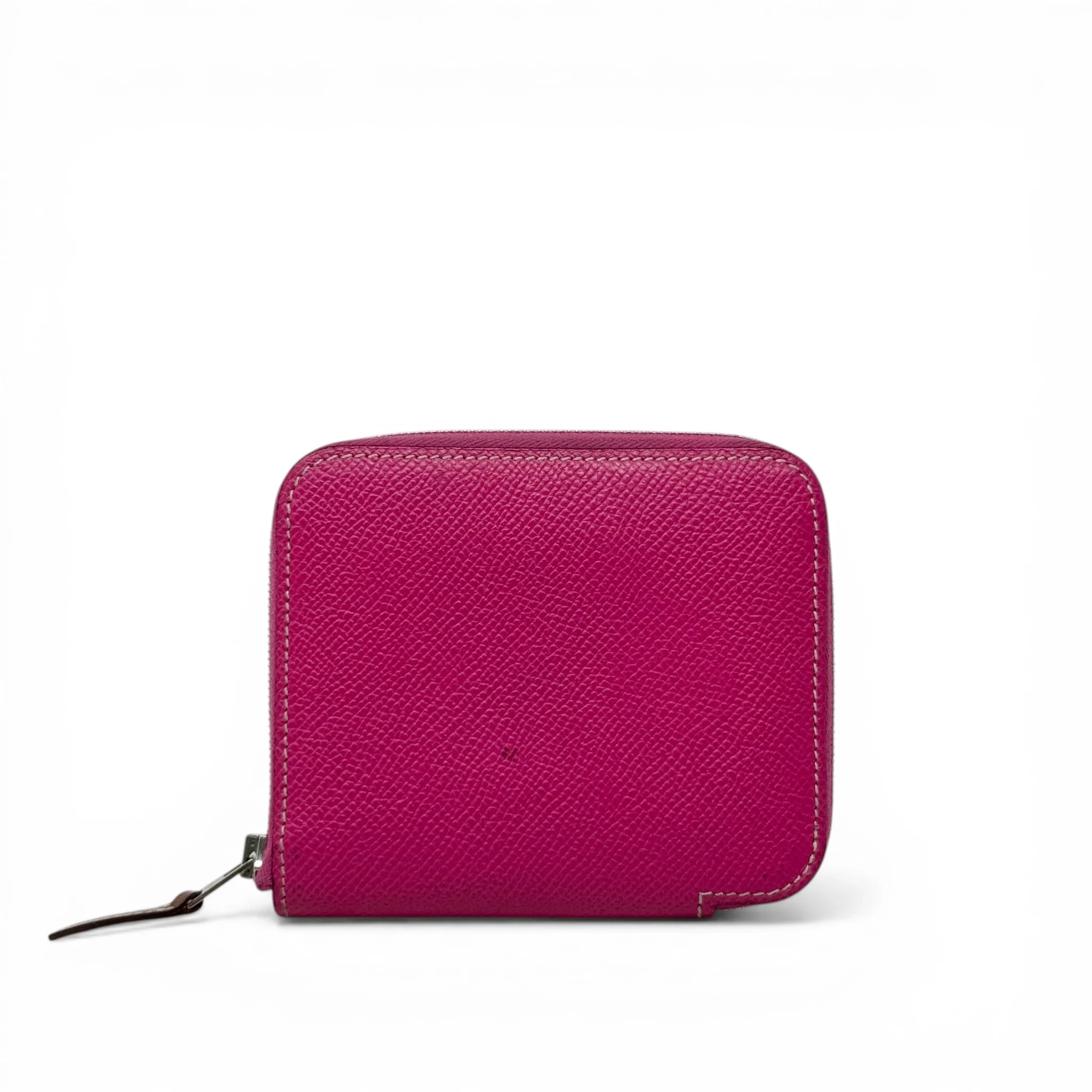 Hermes Rose Pourpre Silk’in Compact Wallet - Image 3