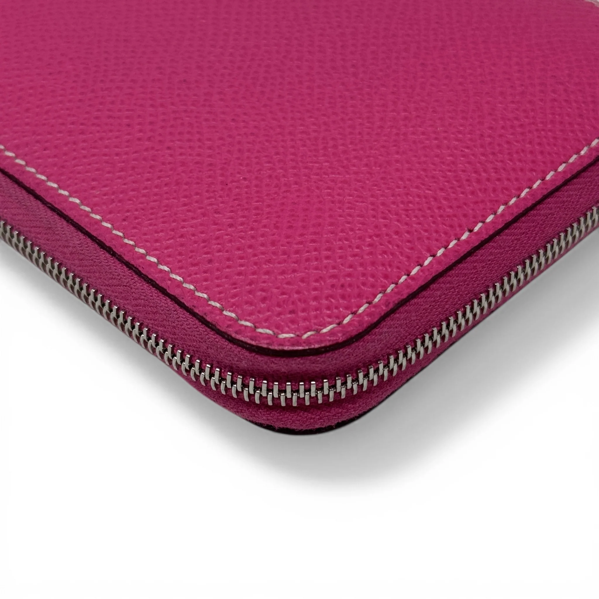 Hermes Rose Pourpre Silk’in Compact Wallet - Image 7