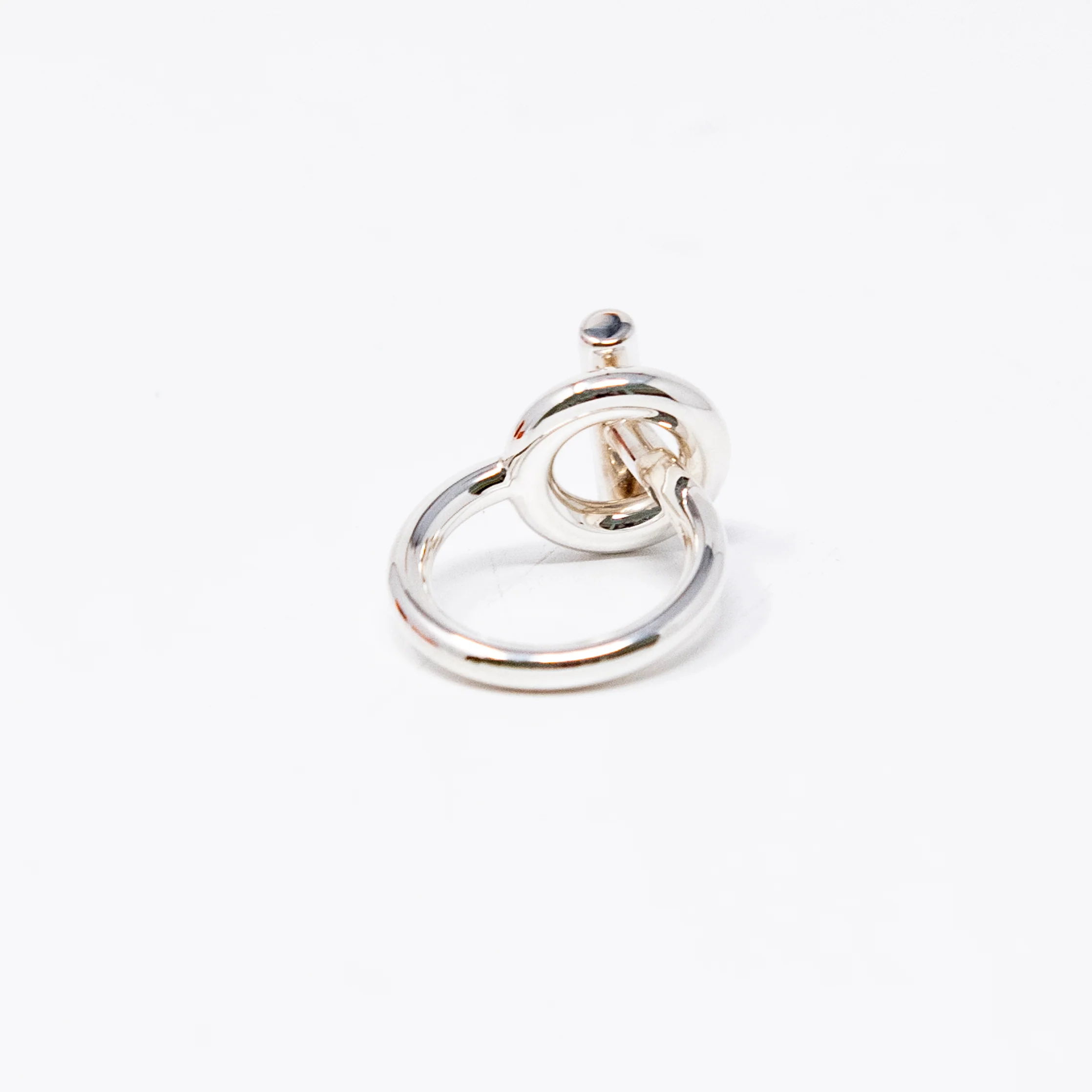 Hermes Silver Echappee Ring 51 - Image 7