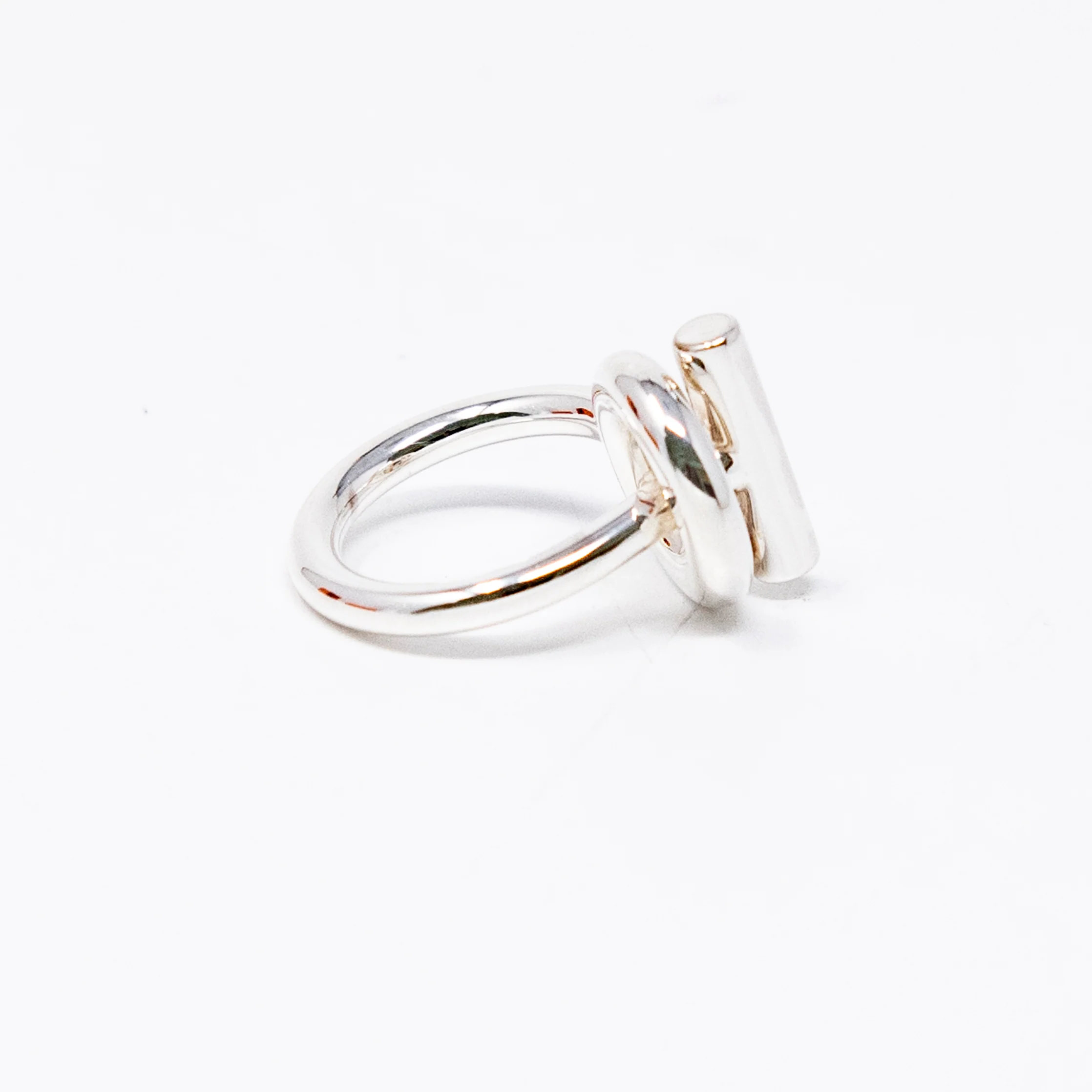 Hermes Silver Echappee Ring 51 - Image 8