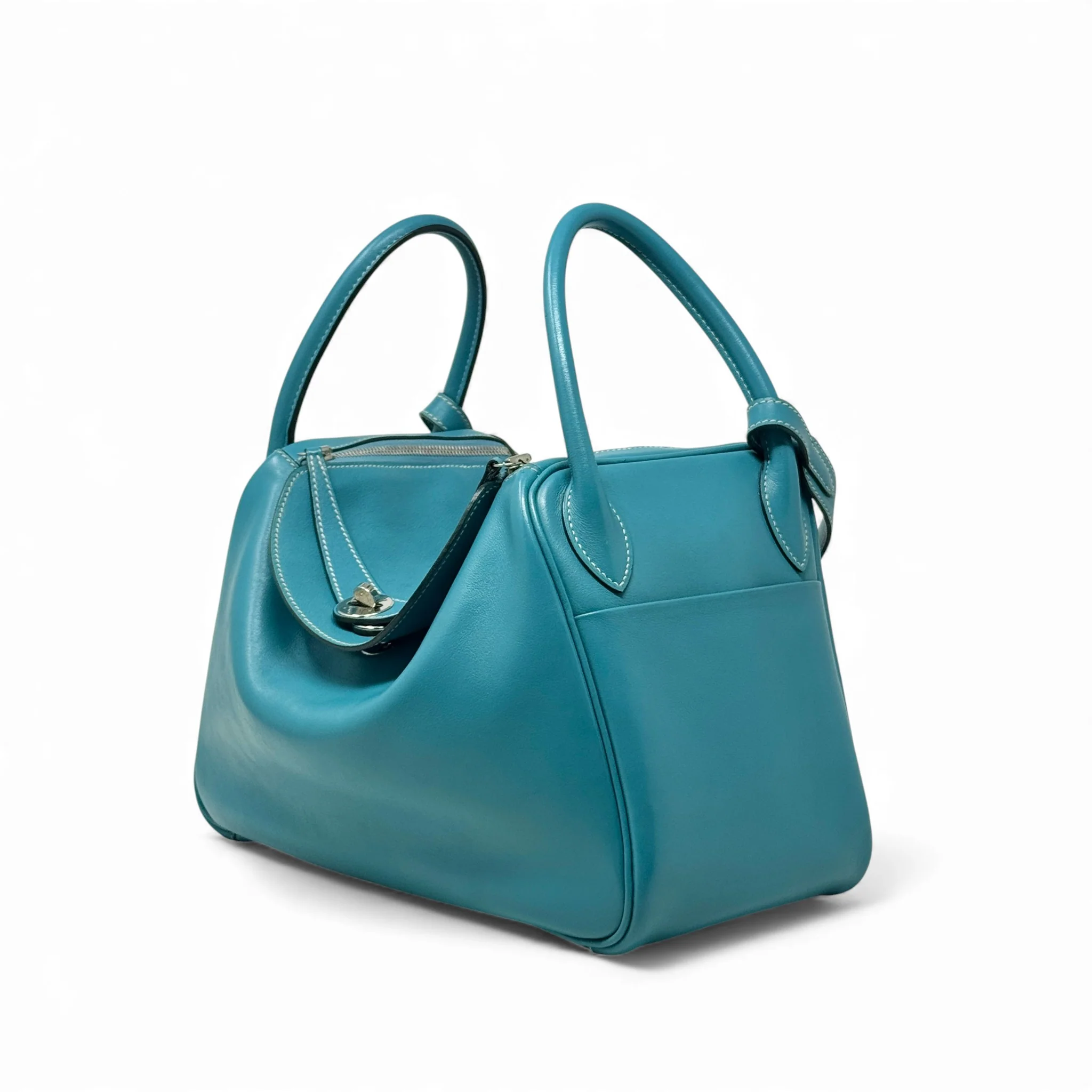 Hermes Turquoise Swift Lindy 30 - Image 2