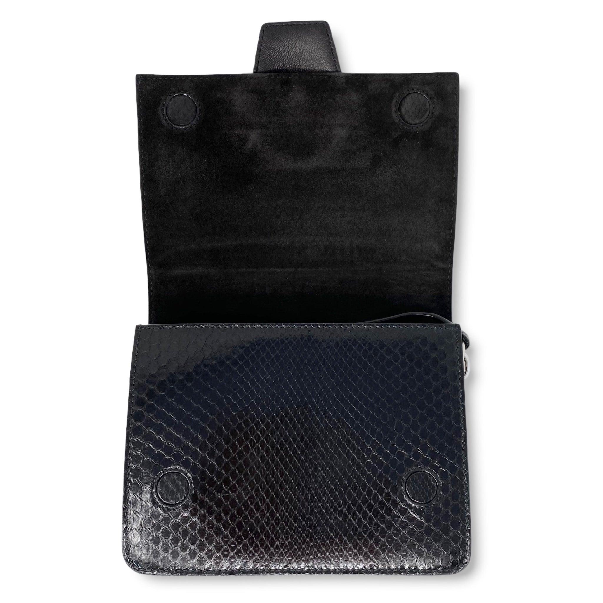 Jimmy Choo Black Python Madeline Bag - Image 10