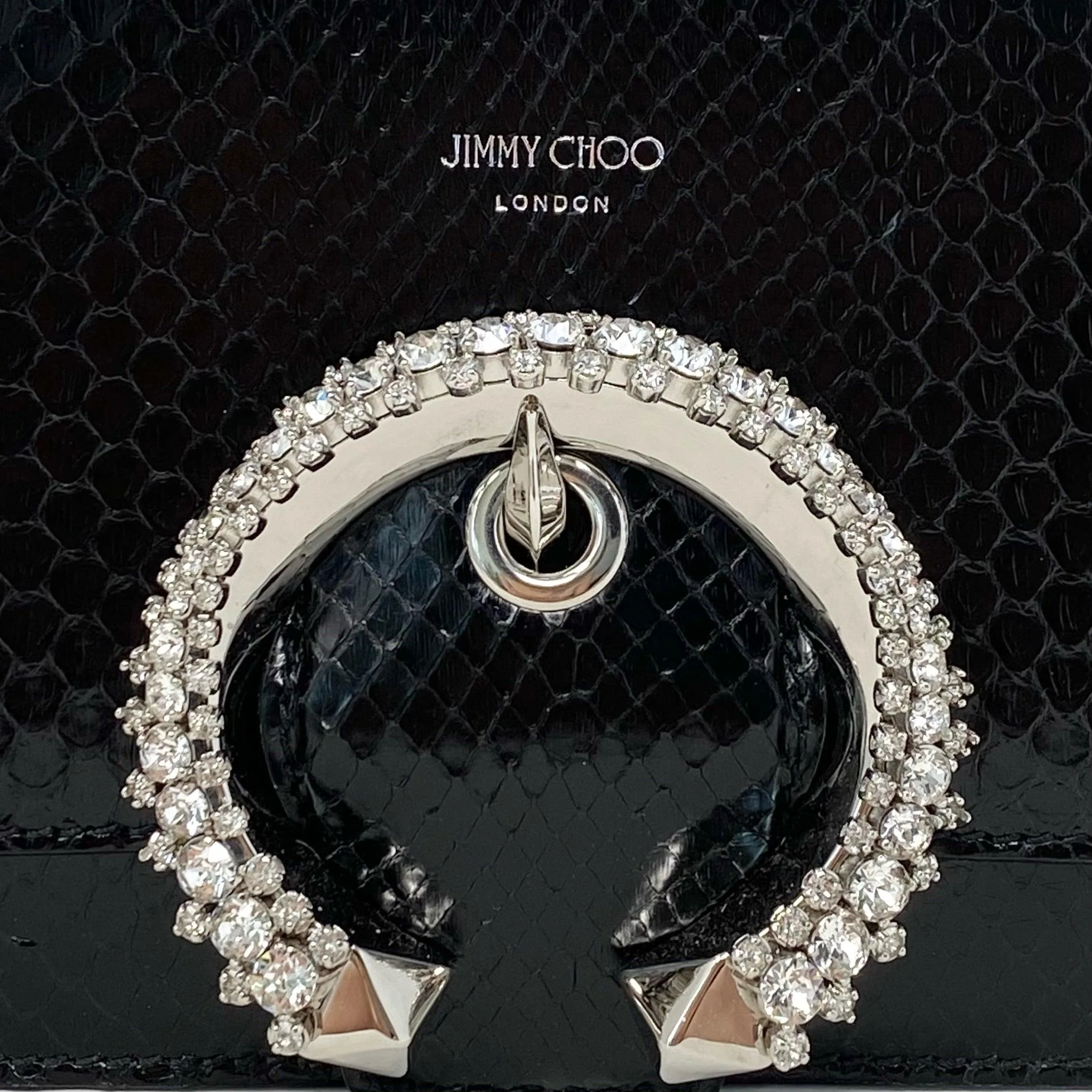 Jimmy Choo Black Python Madeline Bag - Image 12