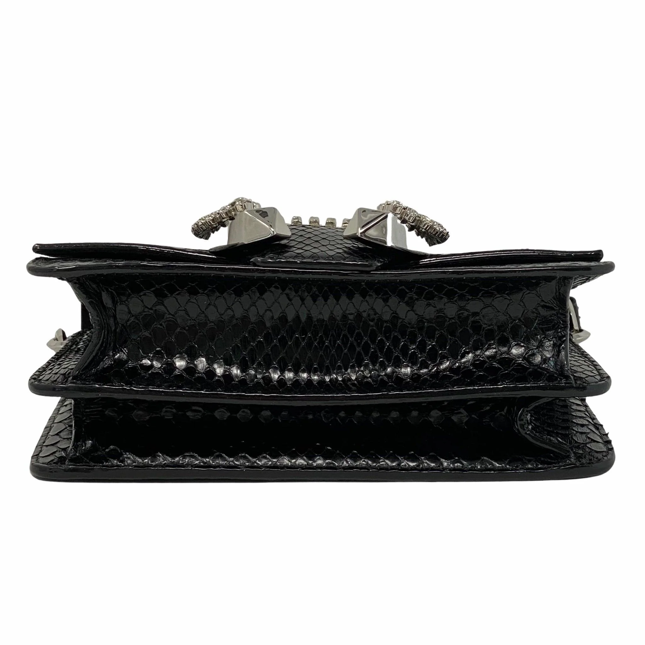 Jimmy Choo Black Python Madeline Bag - Image 9