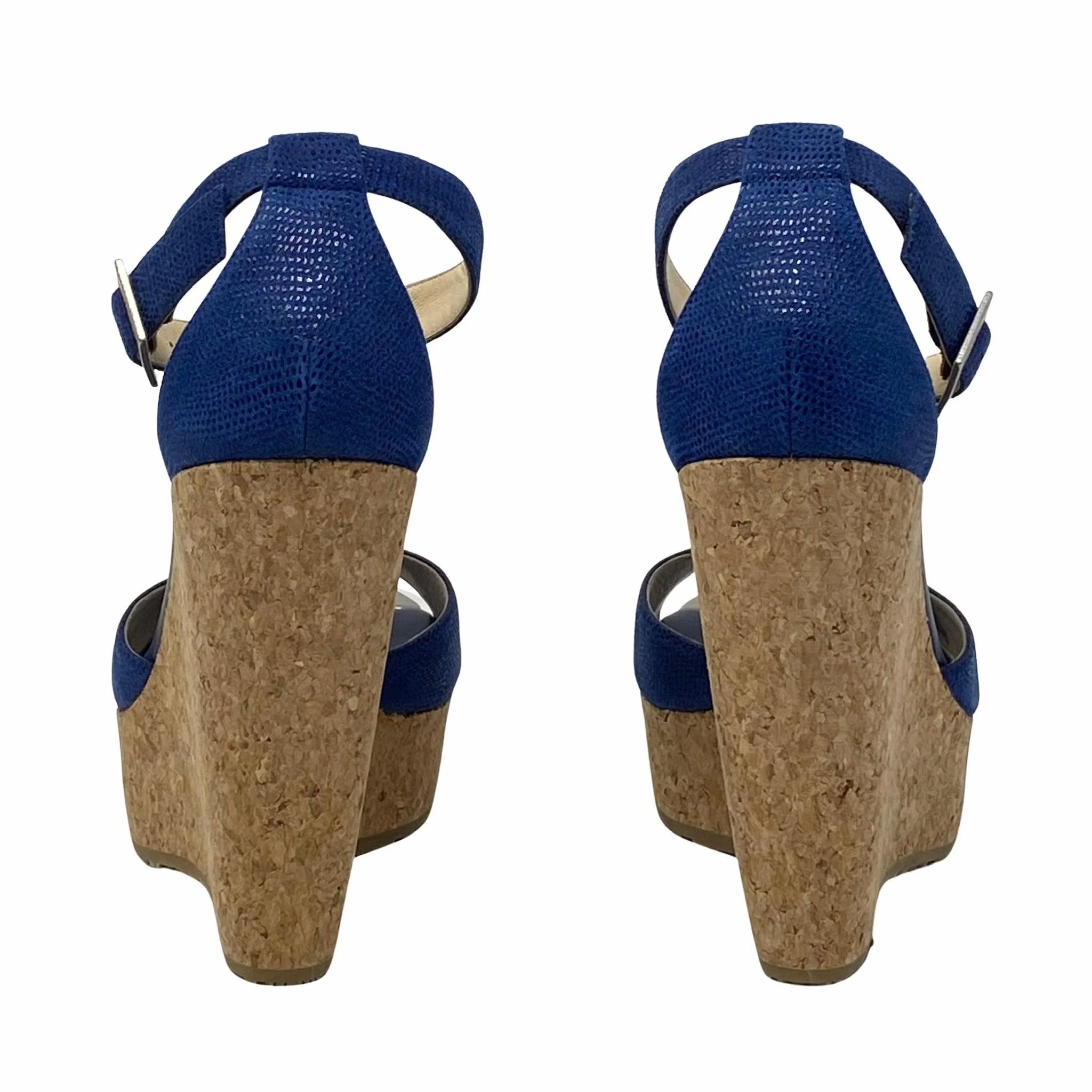 Jimmy Choo Cosmo T-Strap Pela Wedges 36 - Image 3