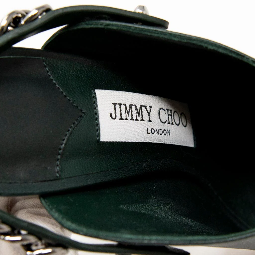 Jimmy Choo Green Lexx Mules 36 - Image 8