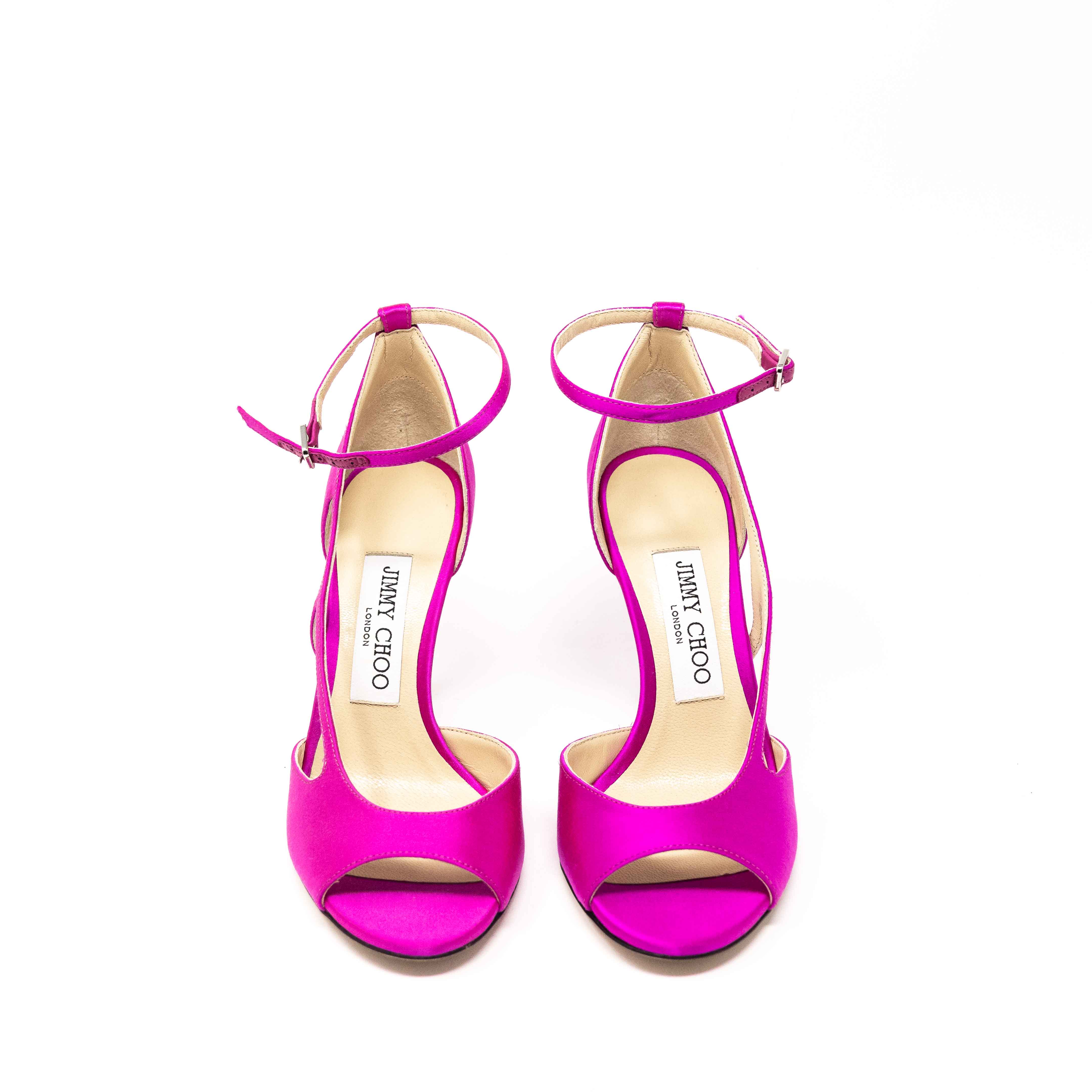 Jimmy Choo Fuchsia Liu Sandals 36 - Image 3