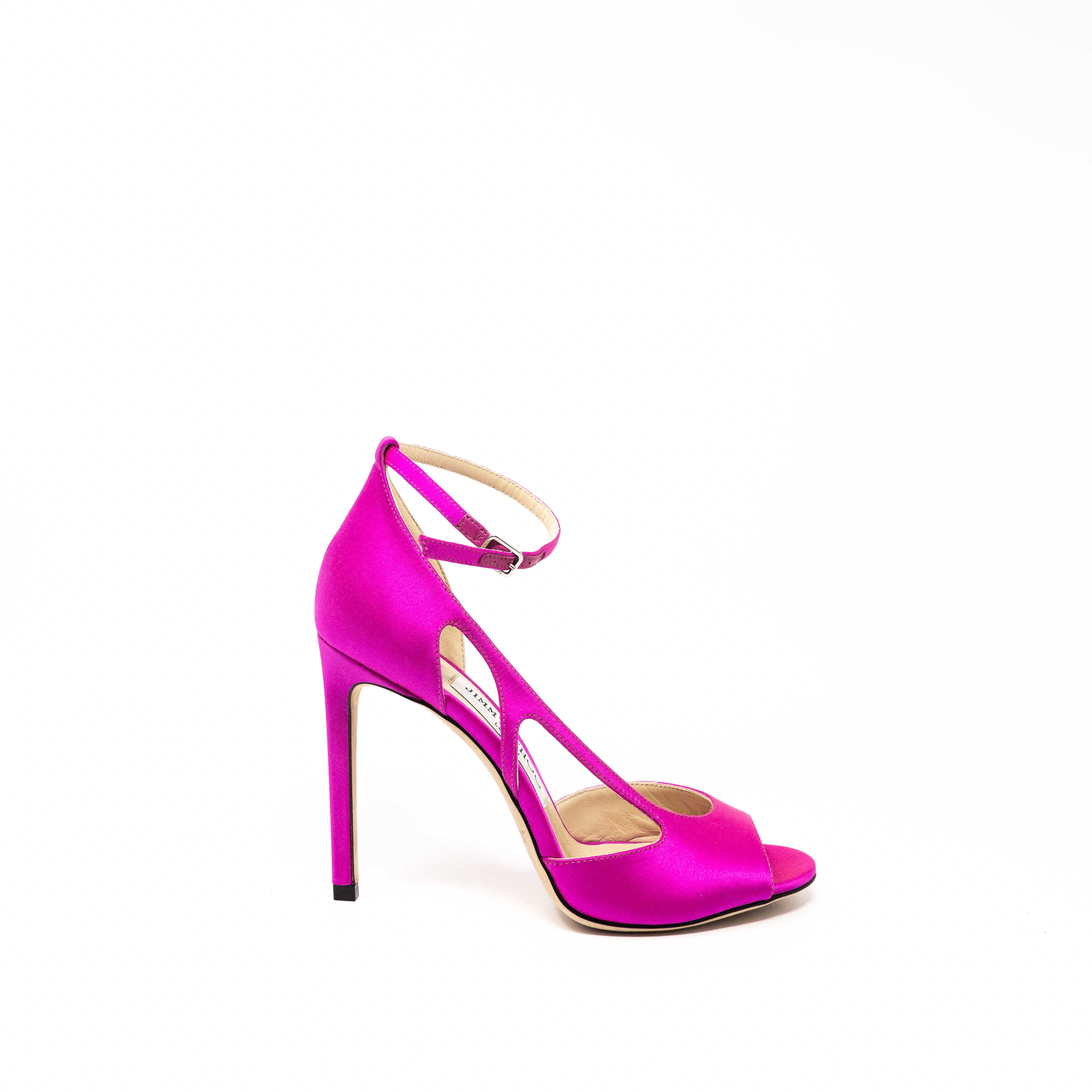 Jimmy Choo Fuchsia Liu Sandals 36 - Image 9