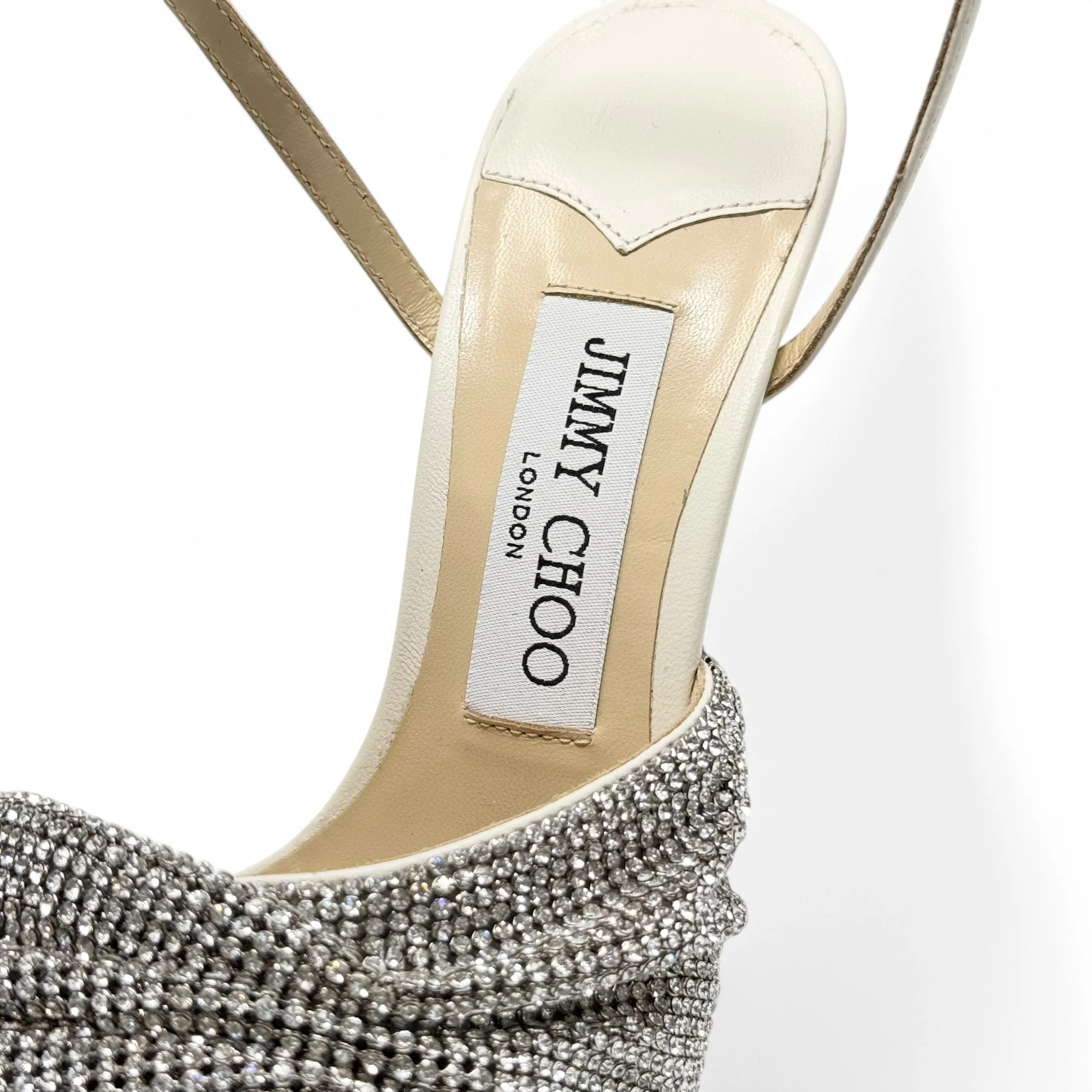 Jimmy Choo Latte Naria Sandals 36 - Image 7