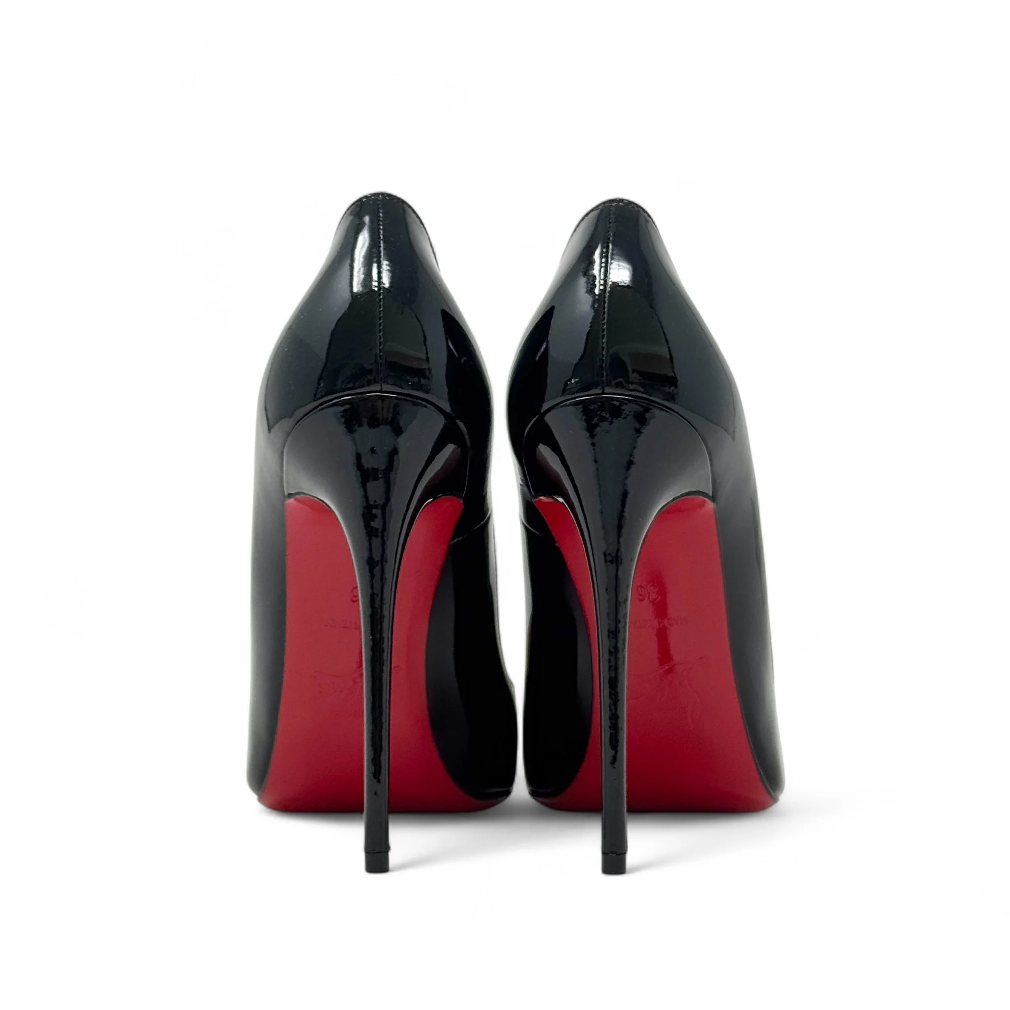 Louboutin Black Patent So Kate Pumps 36 - Image 5