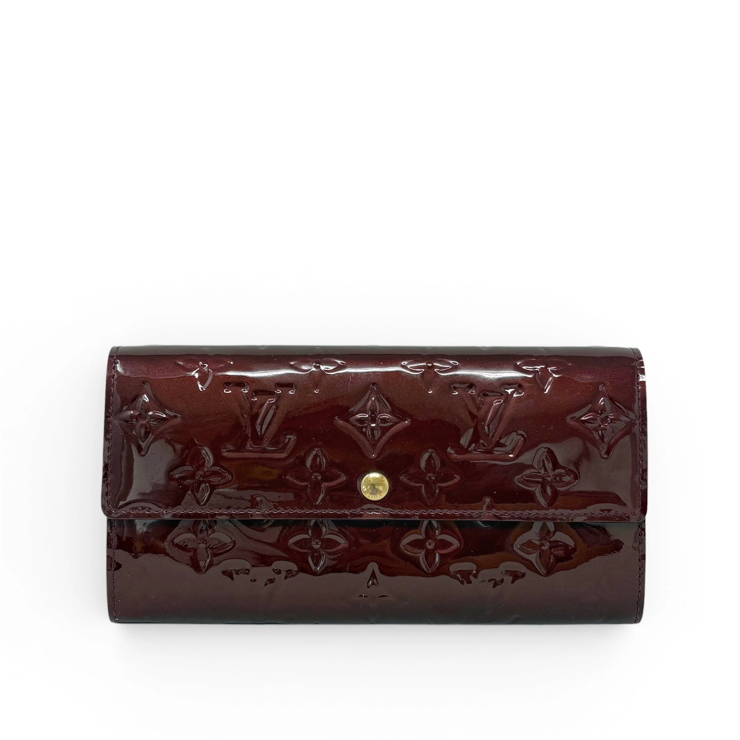 Louis Vuitton Amarante Vernis Sarah Wallet