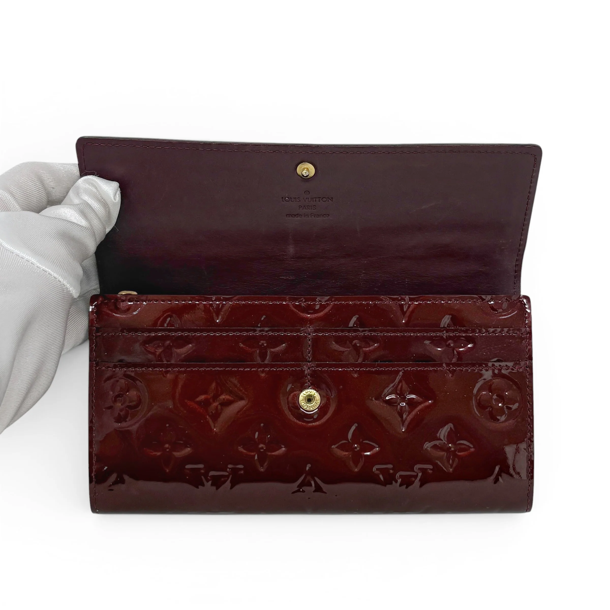 Louis Vuitton Amarante Vernis Sarah Wallet - Image 5