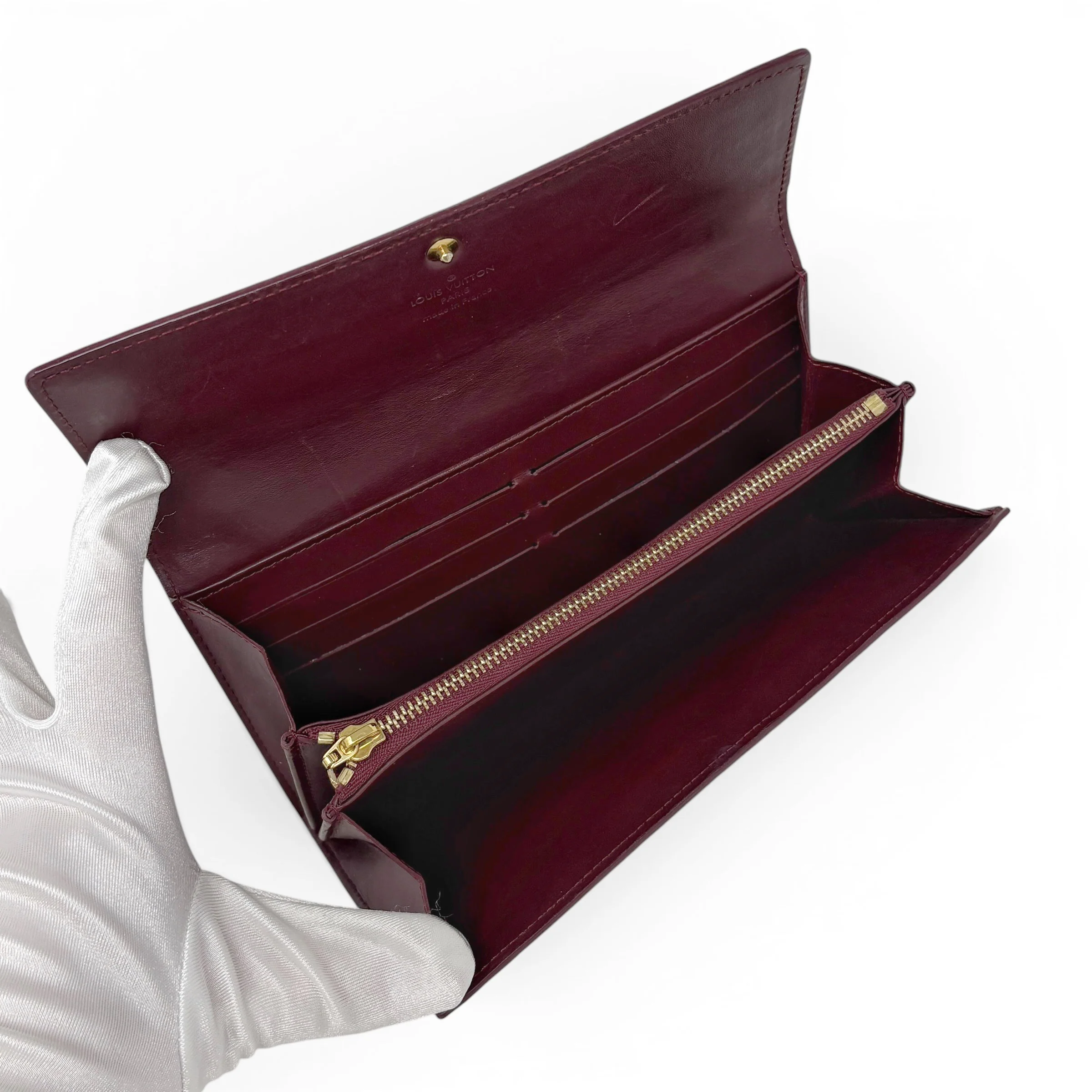 Louis Vuitton Amarante Vernis Sarah Wallet - Image 6