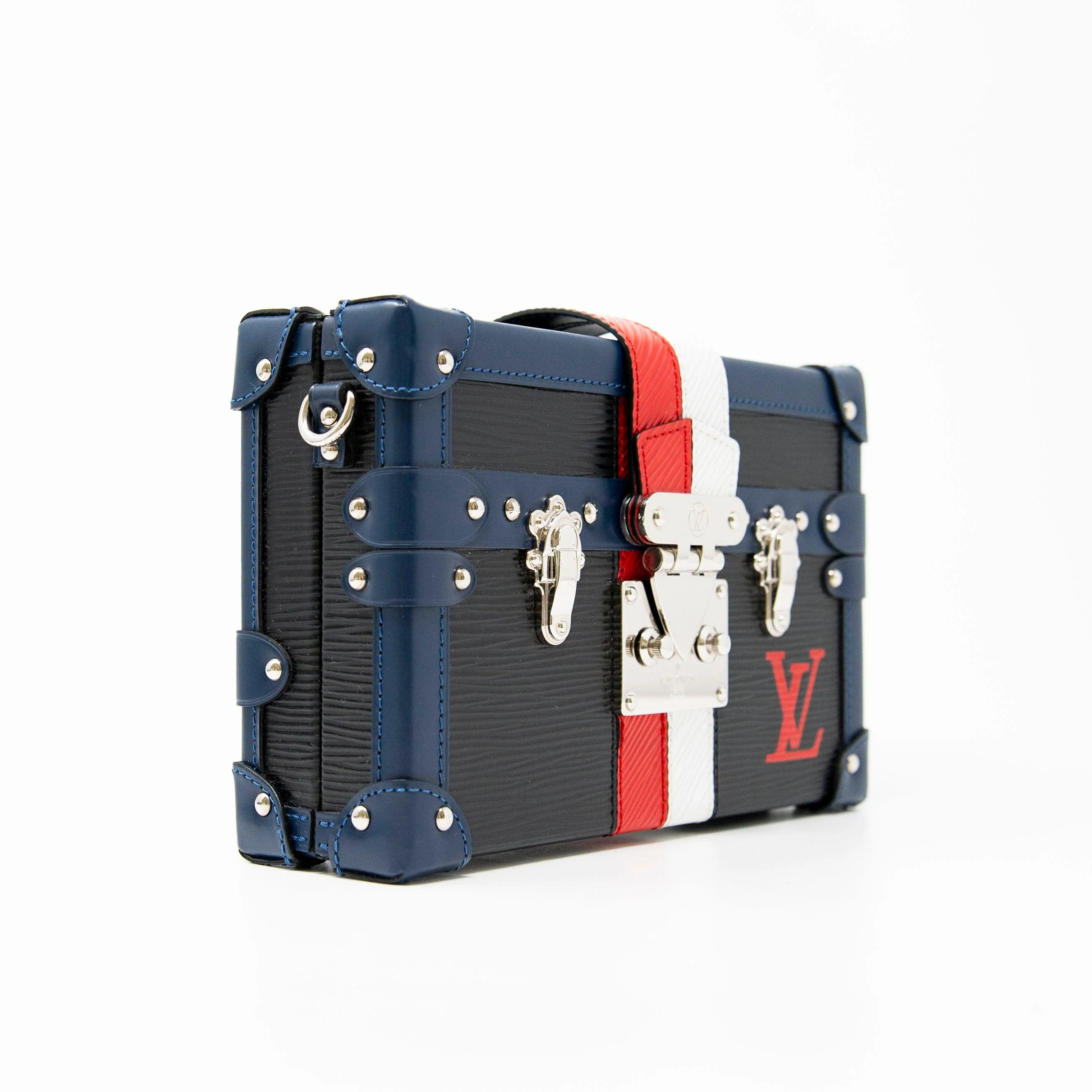 Louis Vuitton Black Epi Petite Malle Bag - Image 4