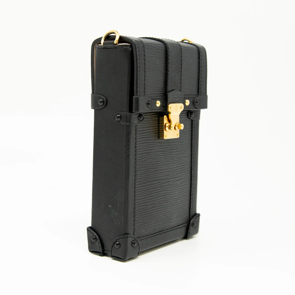Louis Vuitton Black Vertical Trunk Pochette - Image 4