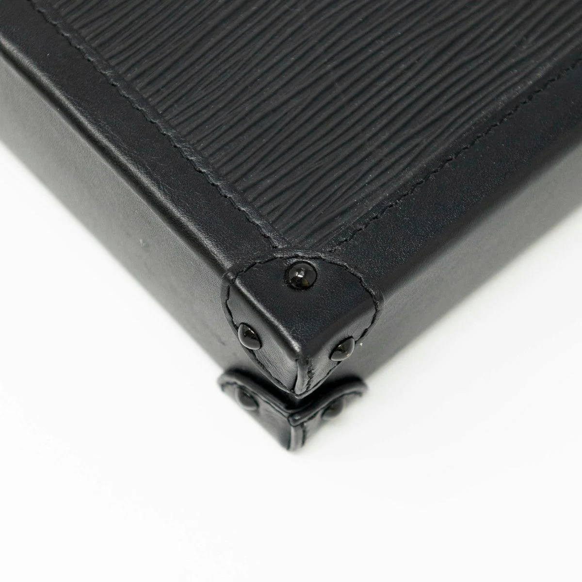 Louis Vuitton Black Vertical Trunk Pochette - Image 8