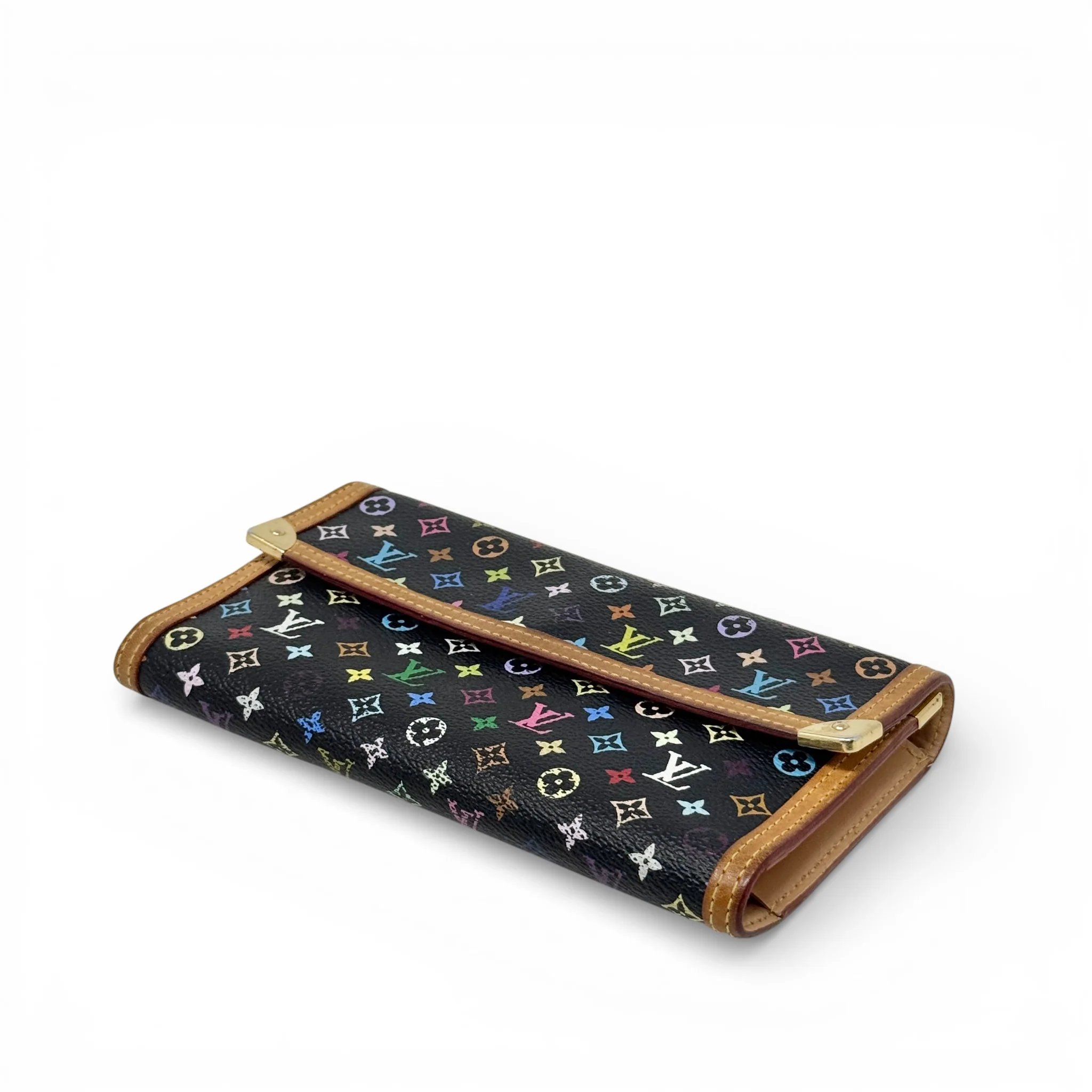 Louis Vuitton Black Multicolour Porte Tresor Wallet - Image 2