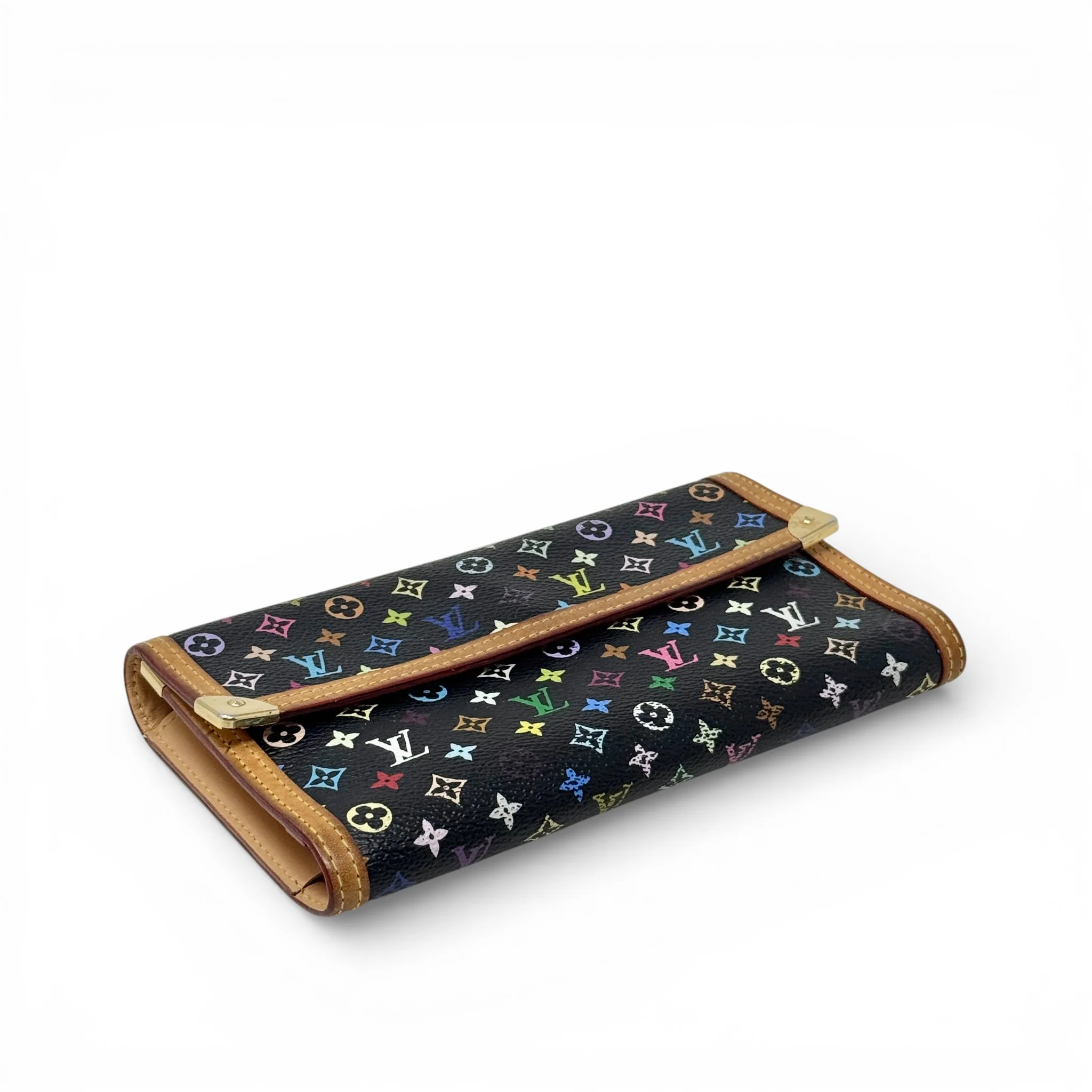 Louis Vuitton Black Multicolour Porte Tresor Wallet - Image 4