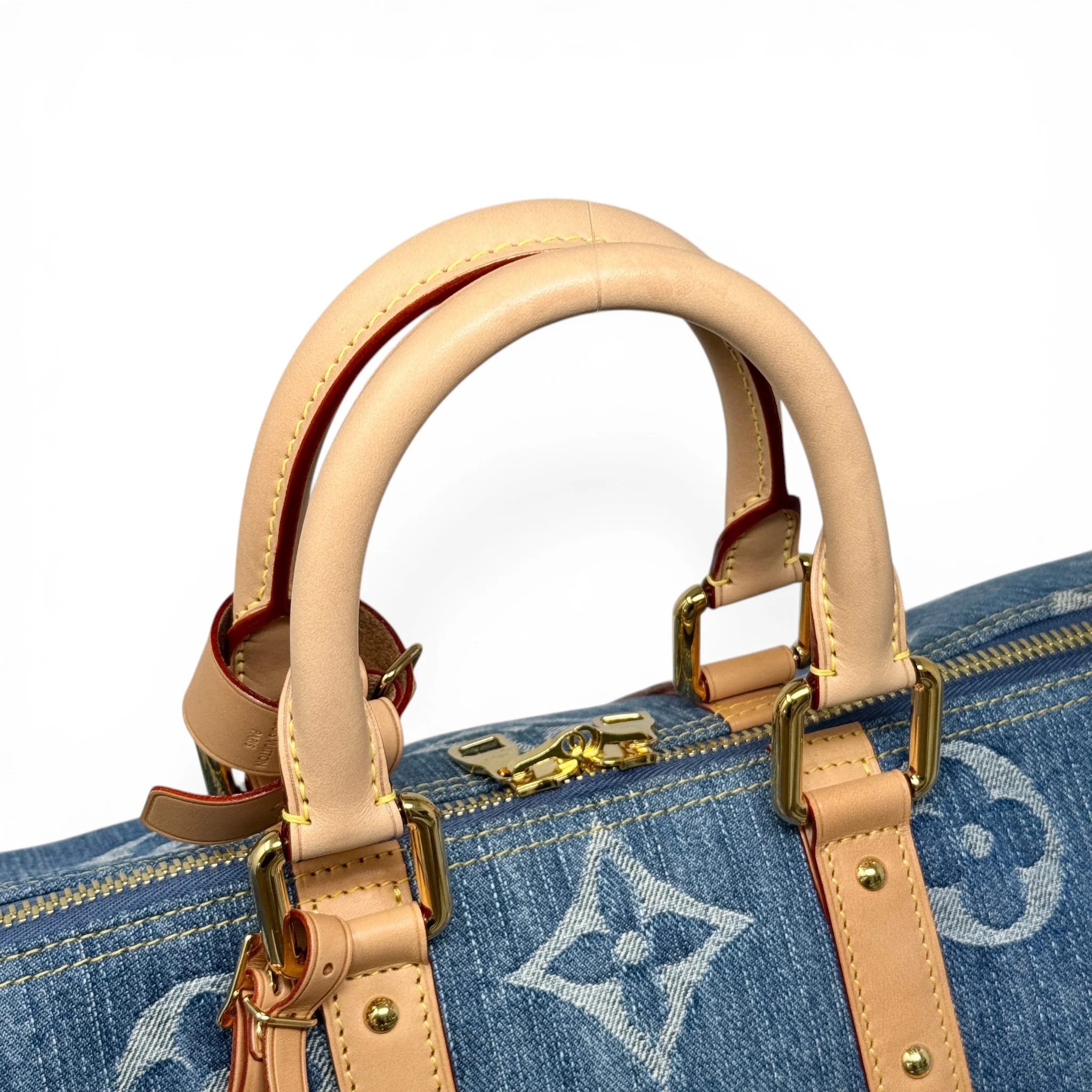 Louis Vuitton Monogram Denim Keepall Bandouliere 45 - Image 12