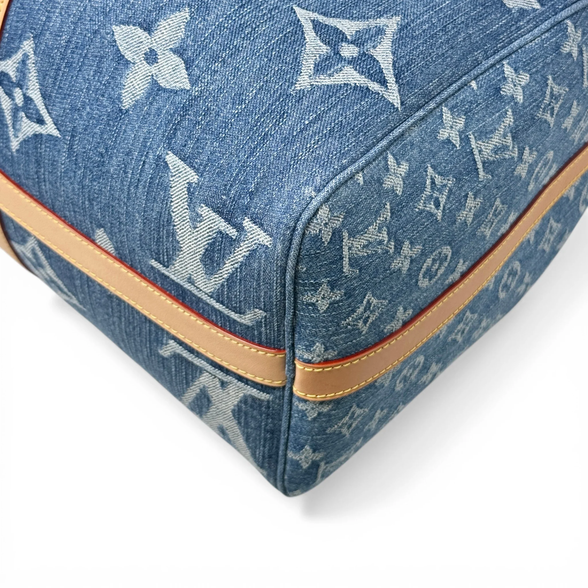 Louis Vuitton Monogram Denim Keepall Bandouliere 45 - Image 6
