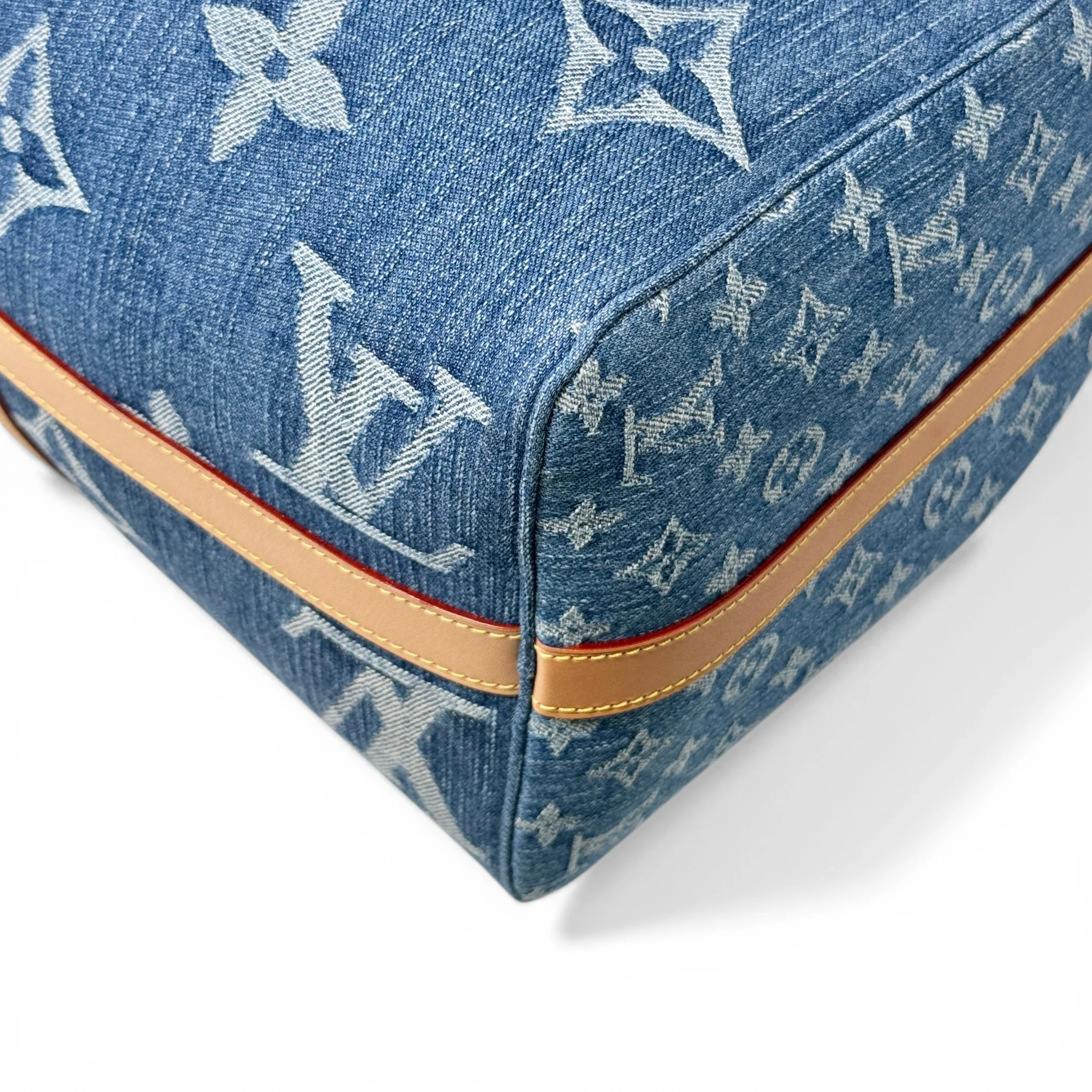 Louis Vuitton Monogram Denim Keepall Bandouliere 45 - Image 8