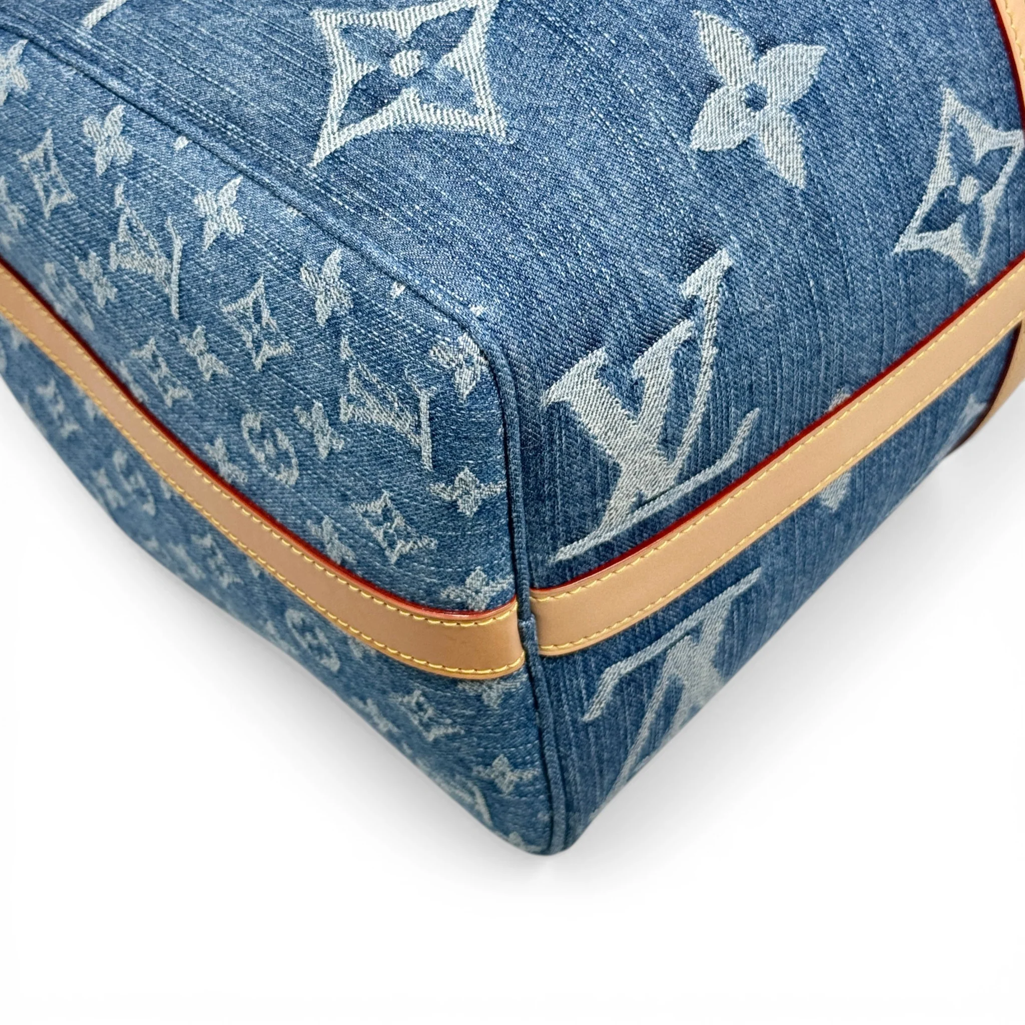 Louis Vuitton Monogram Denim Keepall Bandouliere 45 - Image 9