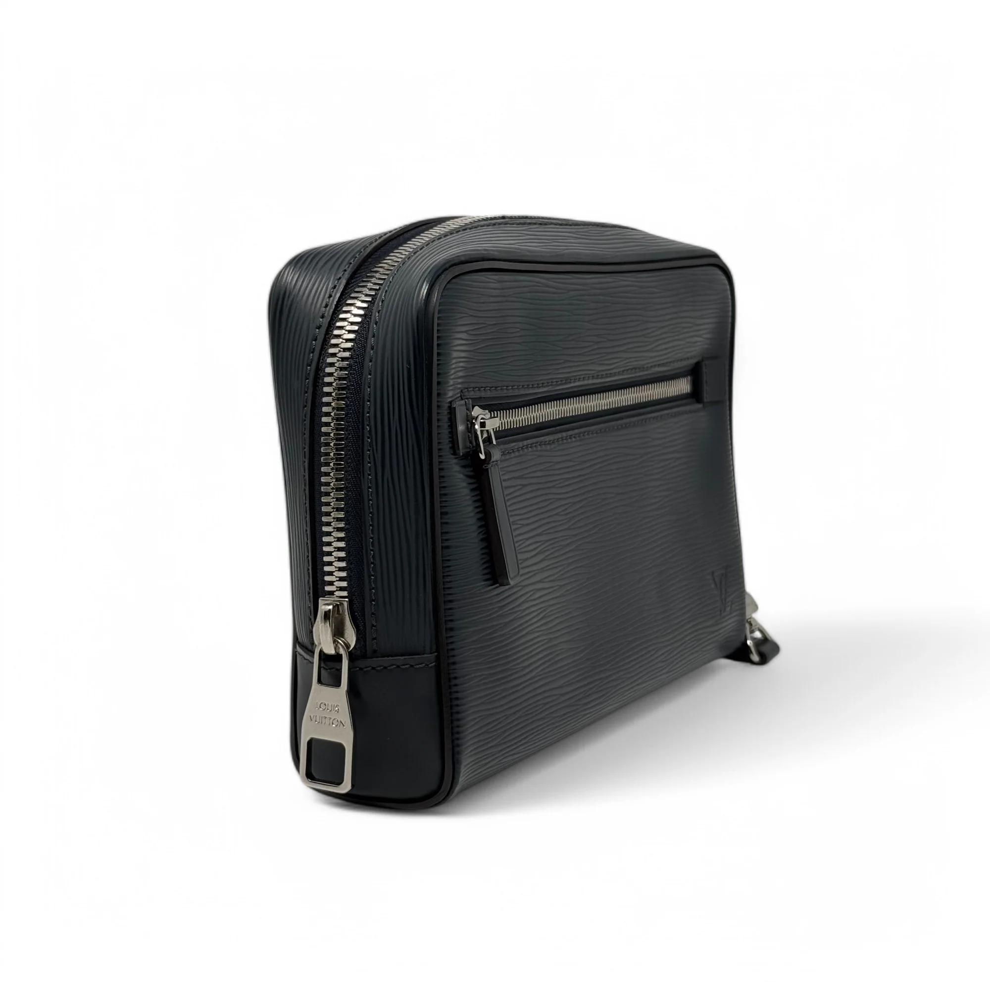Louis Vuitton Navy Epi Kasai Clutch - Image 4