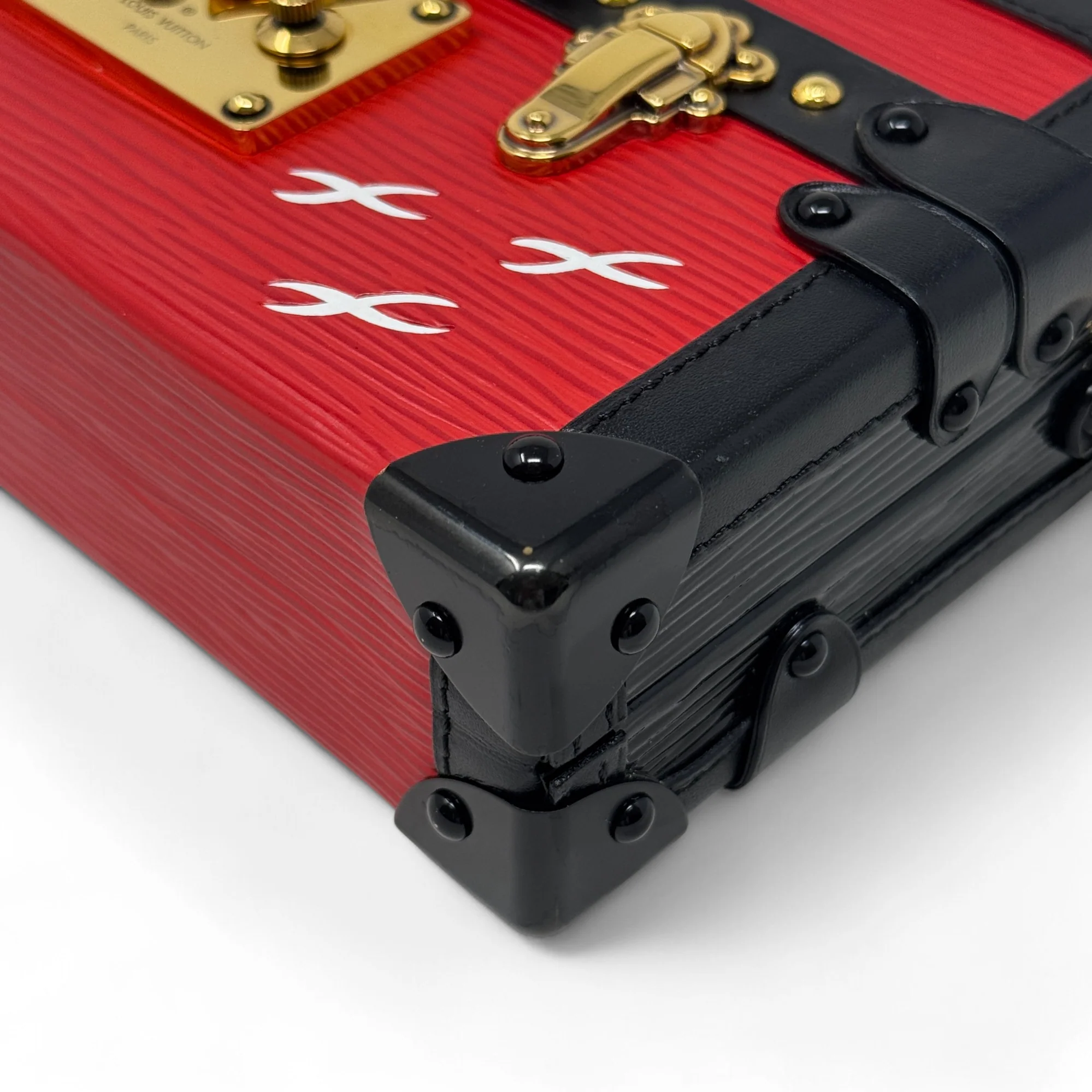 Louis Vuitton Red Epi Petite Malle Bag - Image 6