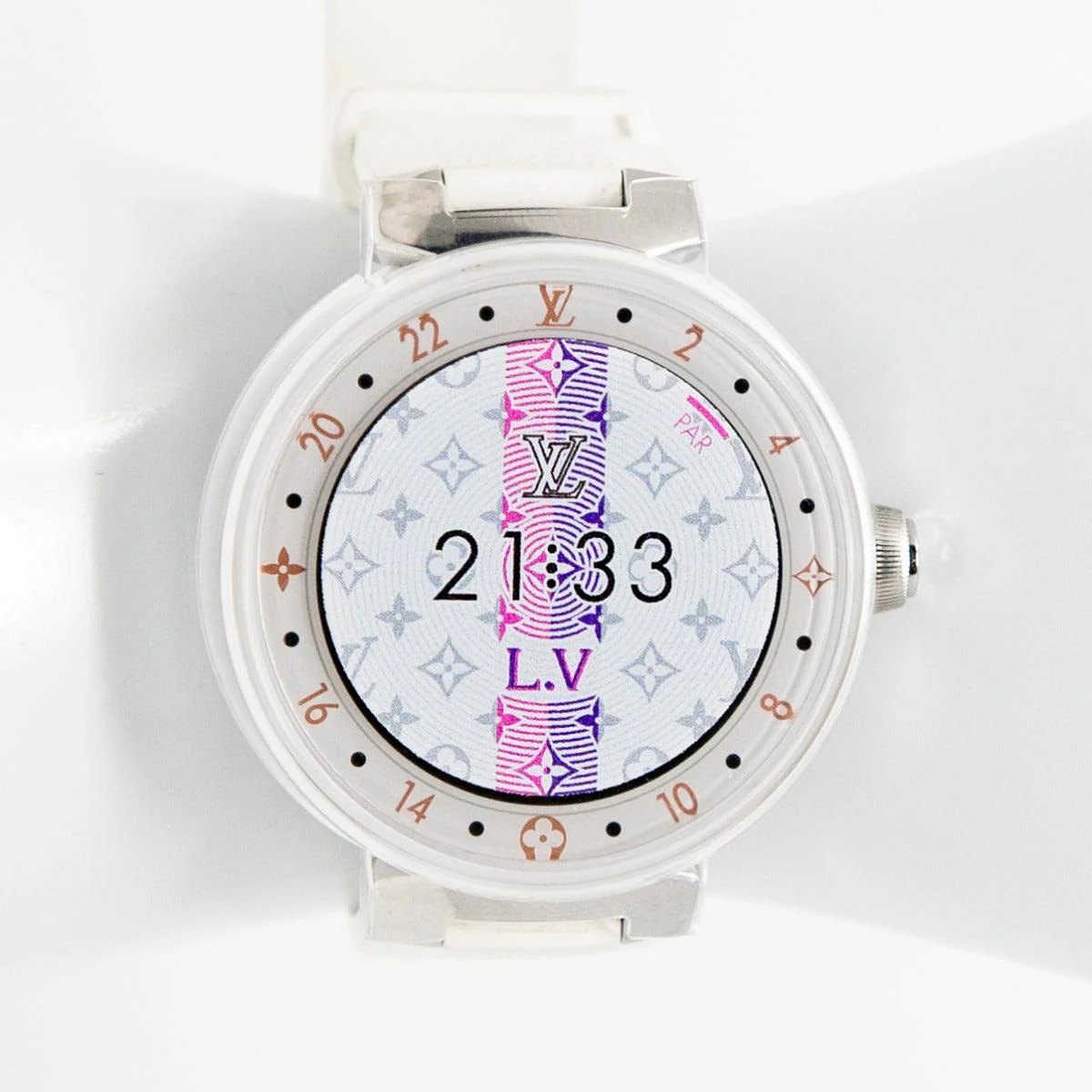 Louis Vuitton White Tambour Horizon Smartwatch - Image 6