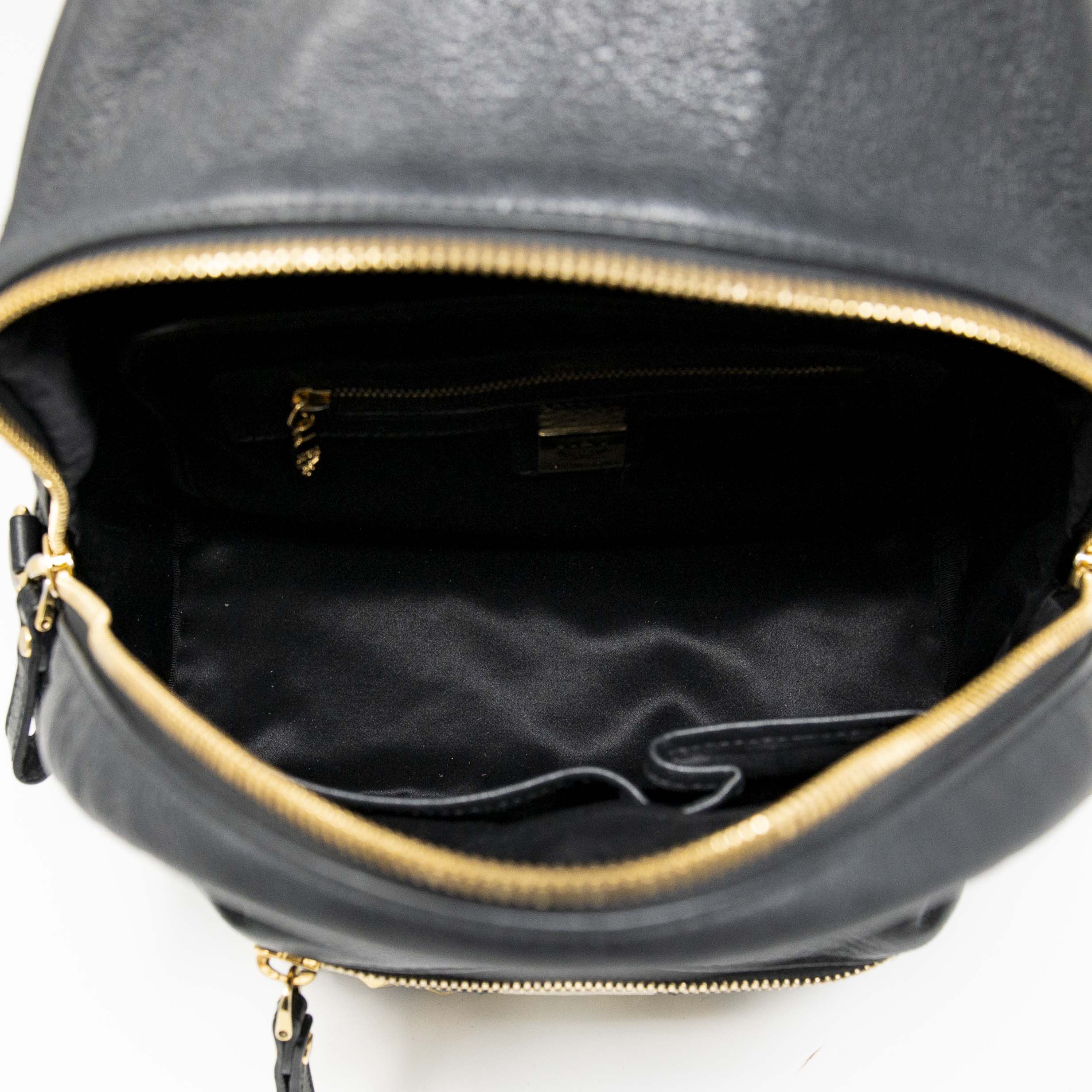 MCM Black Striped Small Stark Backpack - Image 11