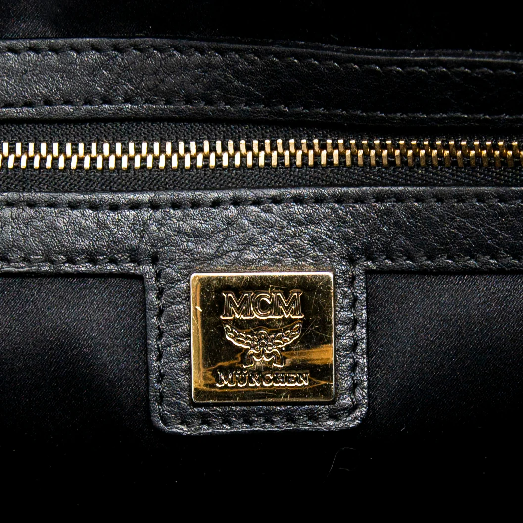 MCM Black Striped Small Stark Backpack - Image 13