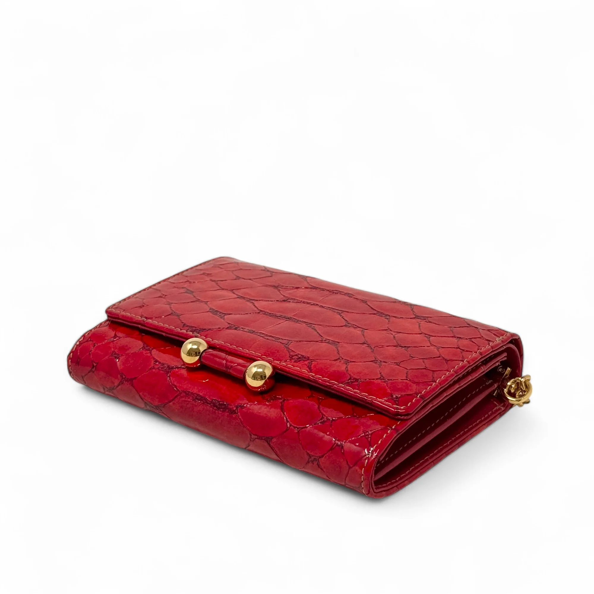 MCM Red Python Wallet on Chain - Image 2