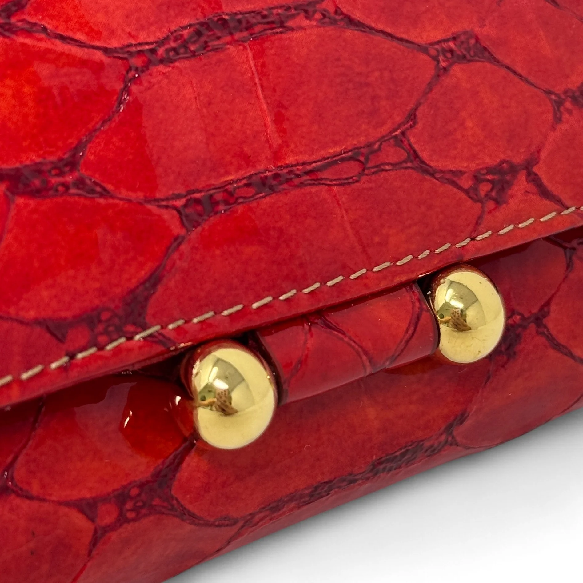 MCM Red Python Wallet on Chain - Image 8